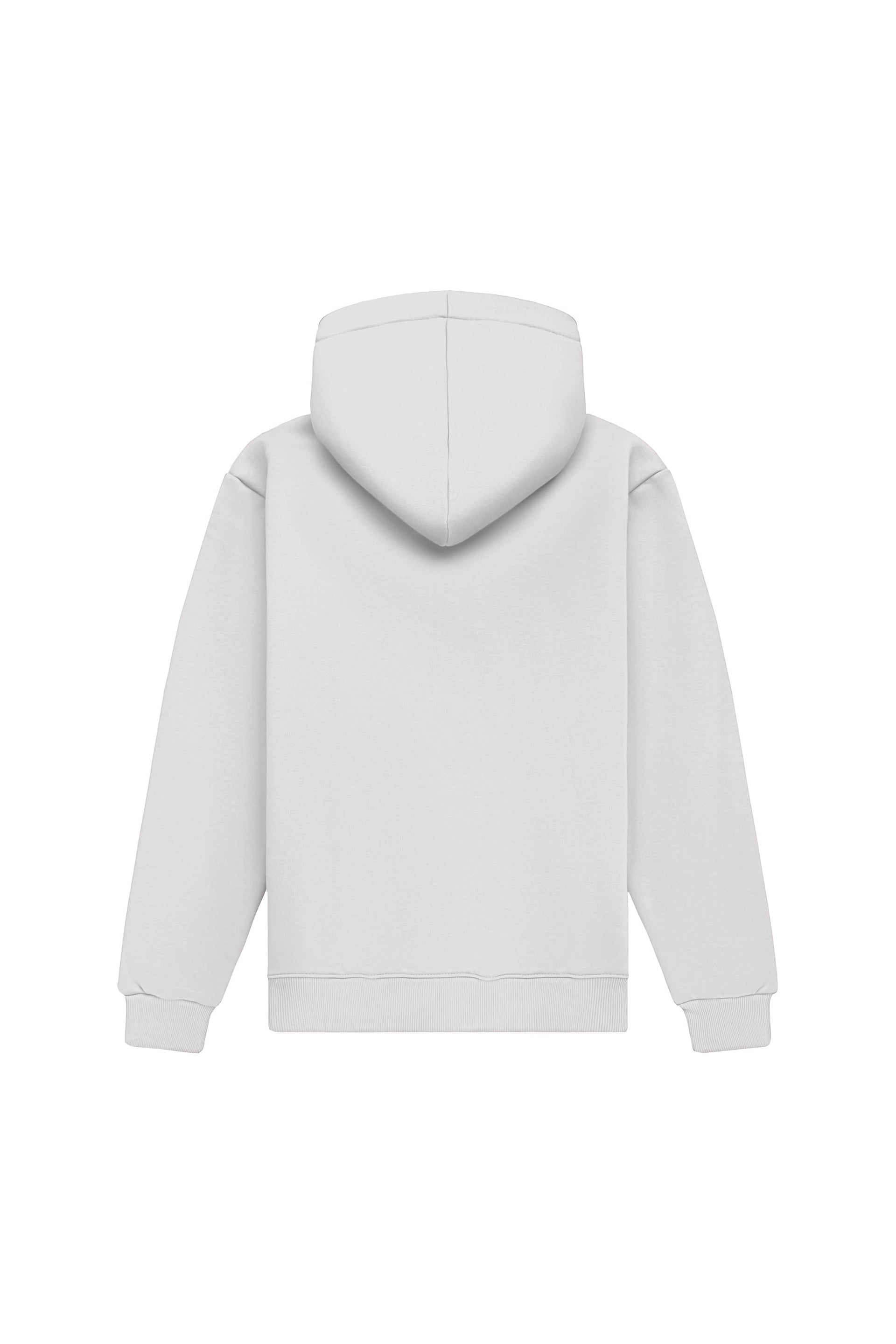 Bluza z kapturem hoodie regular light loop white made in Poland with certified fabric ideal for printing and embroidery