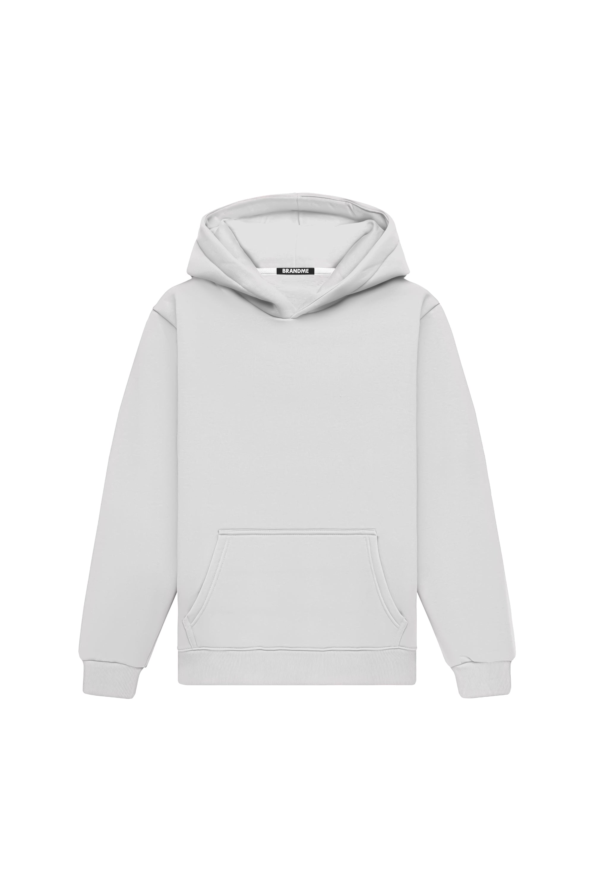 Bluza z kapturem regular light loop white hoodie certified quality made in Poland