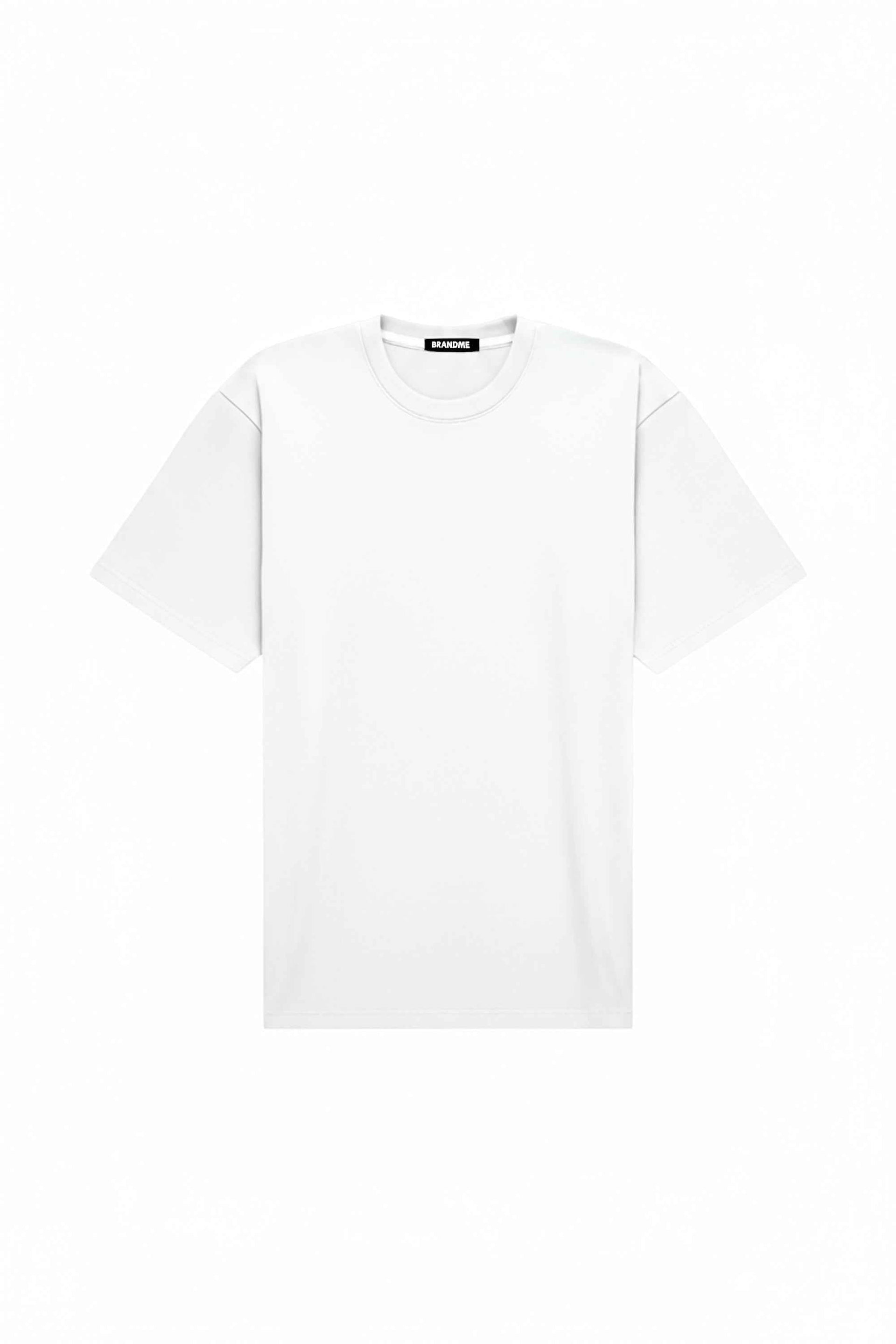 Oversize T-shirt stretch off white, certified quality fabric, made in Poland, ideal for printing methods like screen print, DTG, DTF, and embroidery