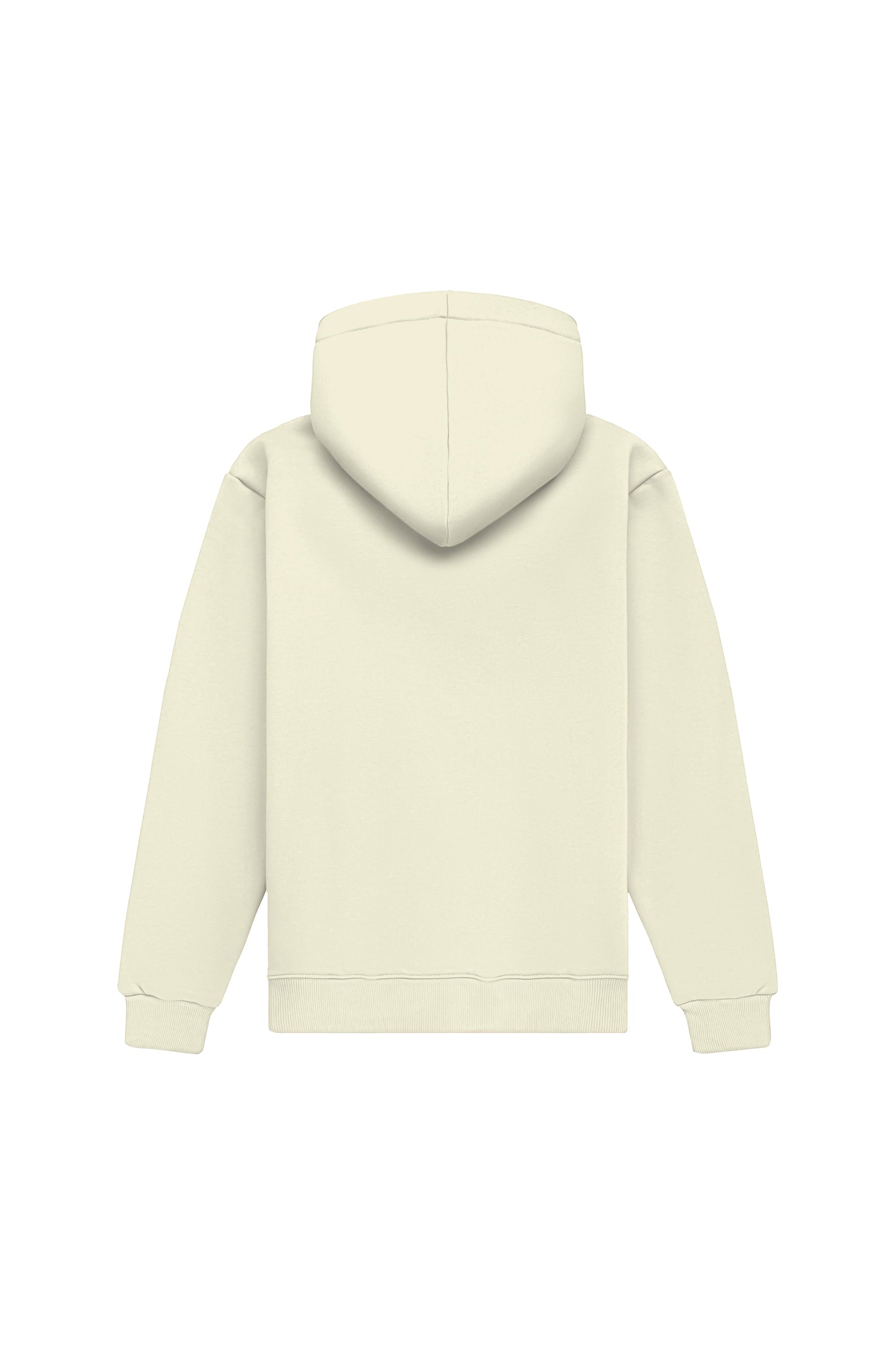 Bluza z kapturem Regular Light Loop ecru wyprodukowana w Polsce, certyfikowana dzianina, idealna pod nadruk.