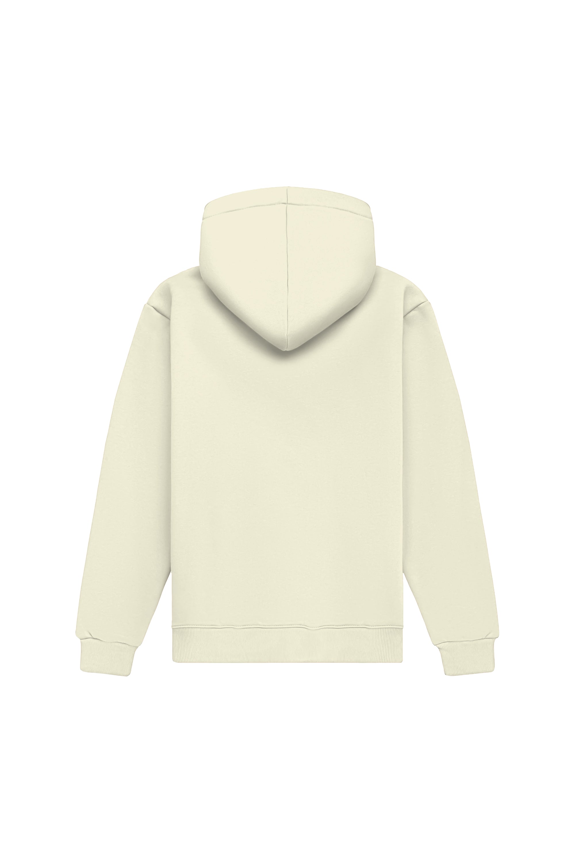 Bluza z kapturem Regular Light Loop ecru wyprodukowana w Polsce, certyfikowana dzianina, idealna pod nadruk.