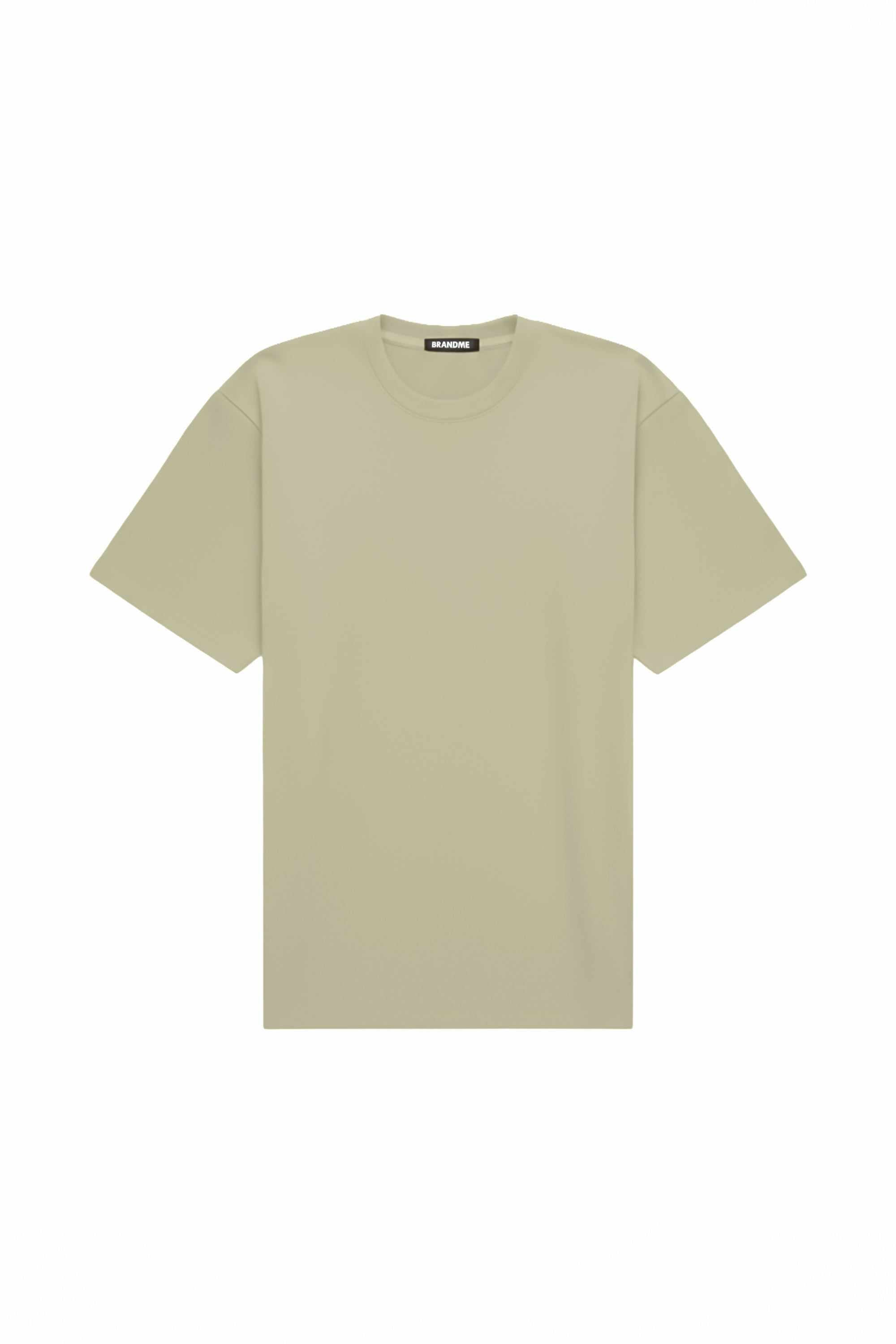 T-shirt oversize ecru made in Poland with certified fabric ideal for printing and embroidery