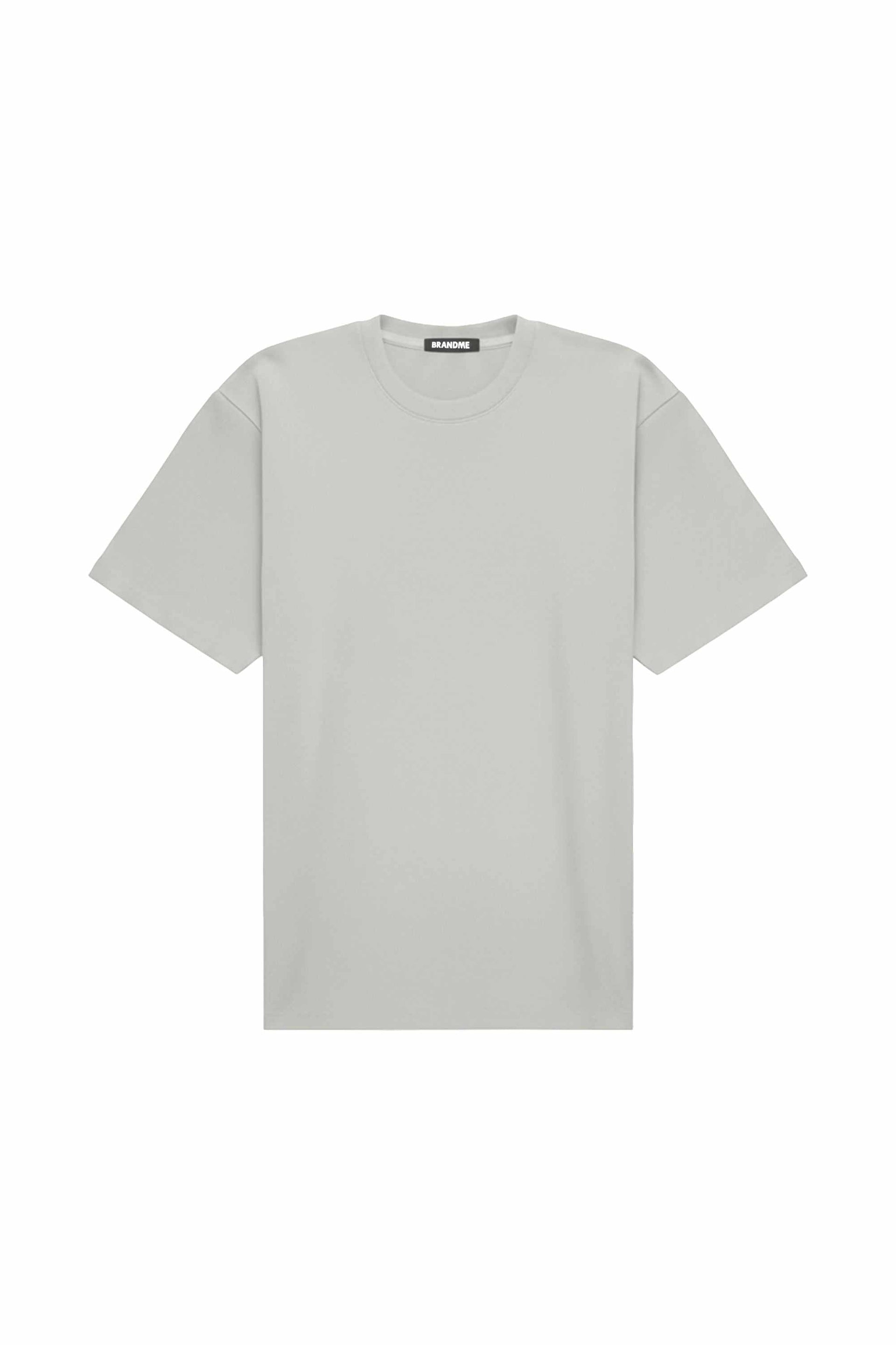 Cream oversized T-shirt made in Poland, certified quality fabric, ideal for printing and embroidery