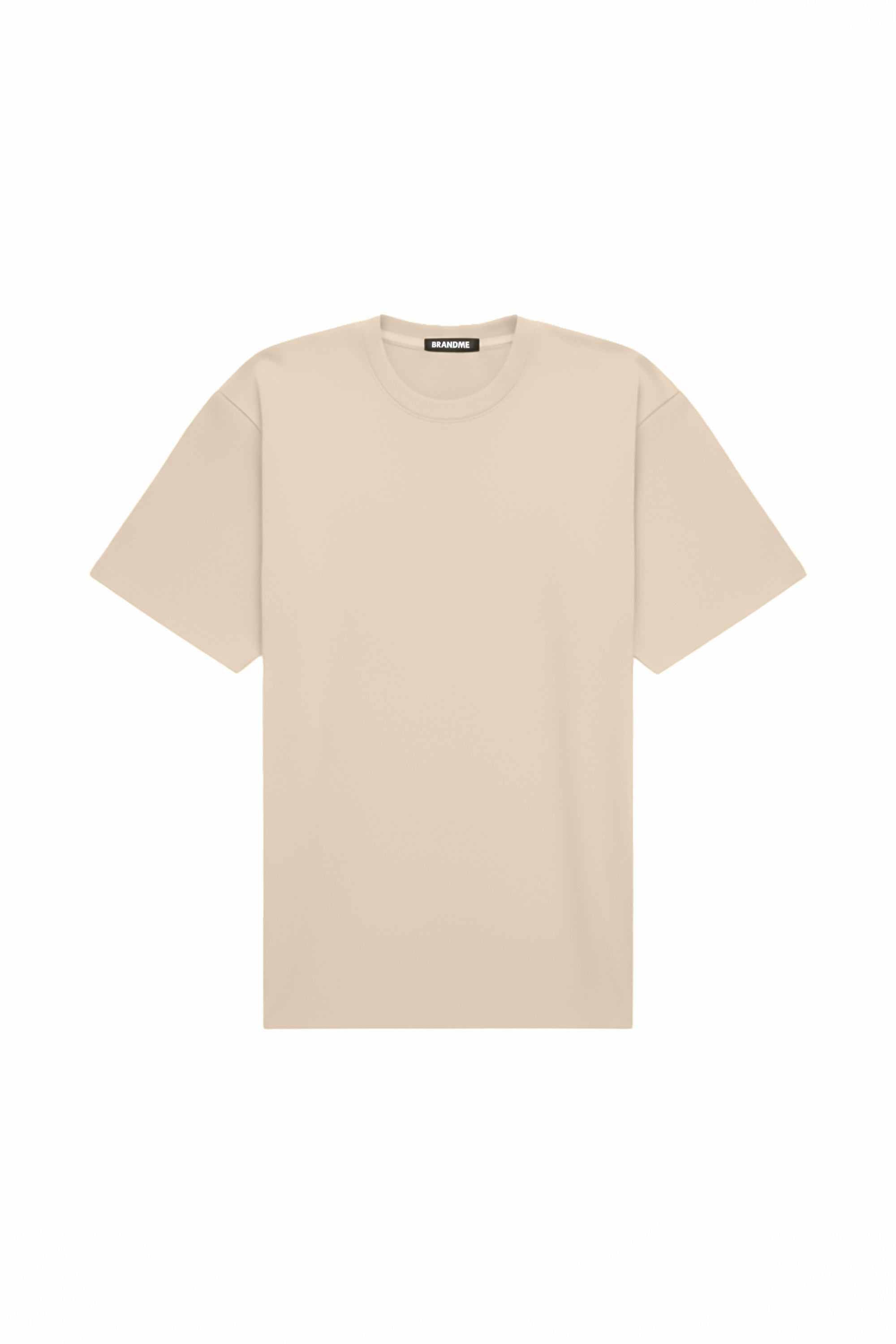 Oversize T-shirt stretch stone color made in Poland with quality certified fabric ideal for printing