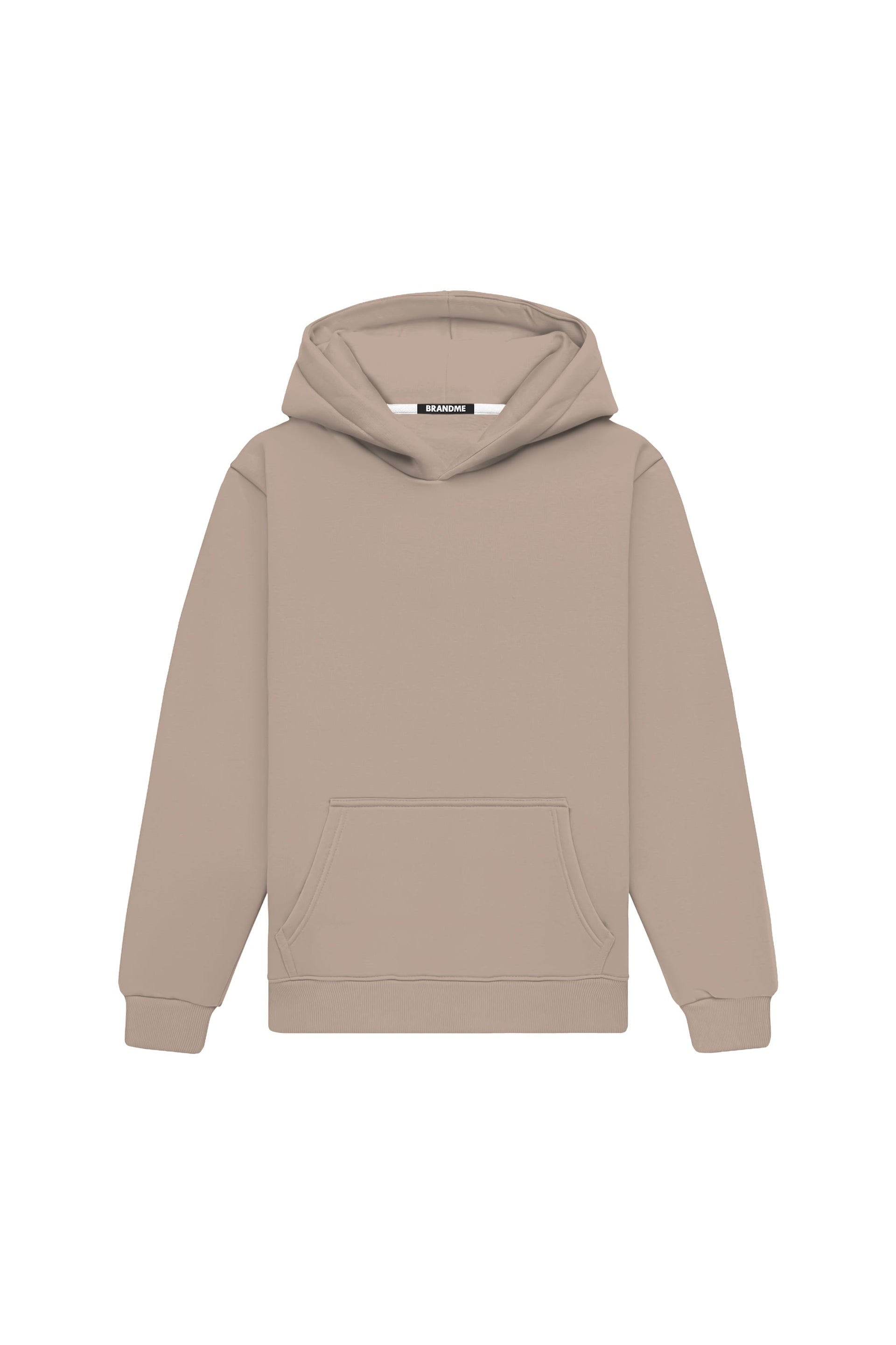 Bluza z kapturem Hoodie Regular LIGHT LOOP COOL STONE w kolorze szarym, wykonana w Polsce, certyfikowana i idealna pod nadruk