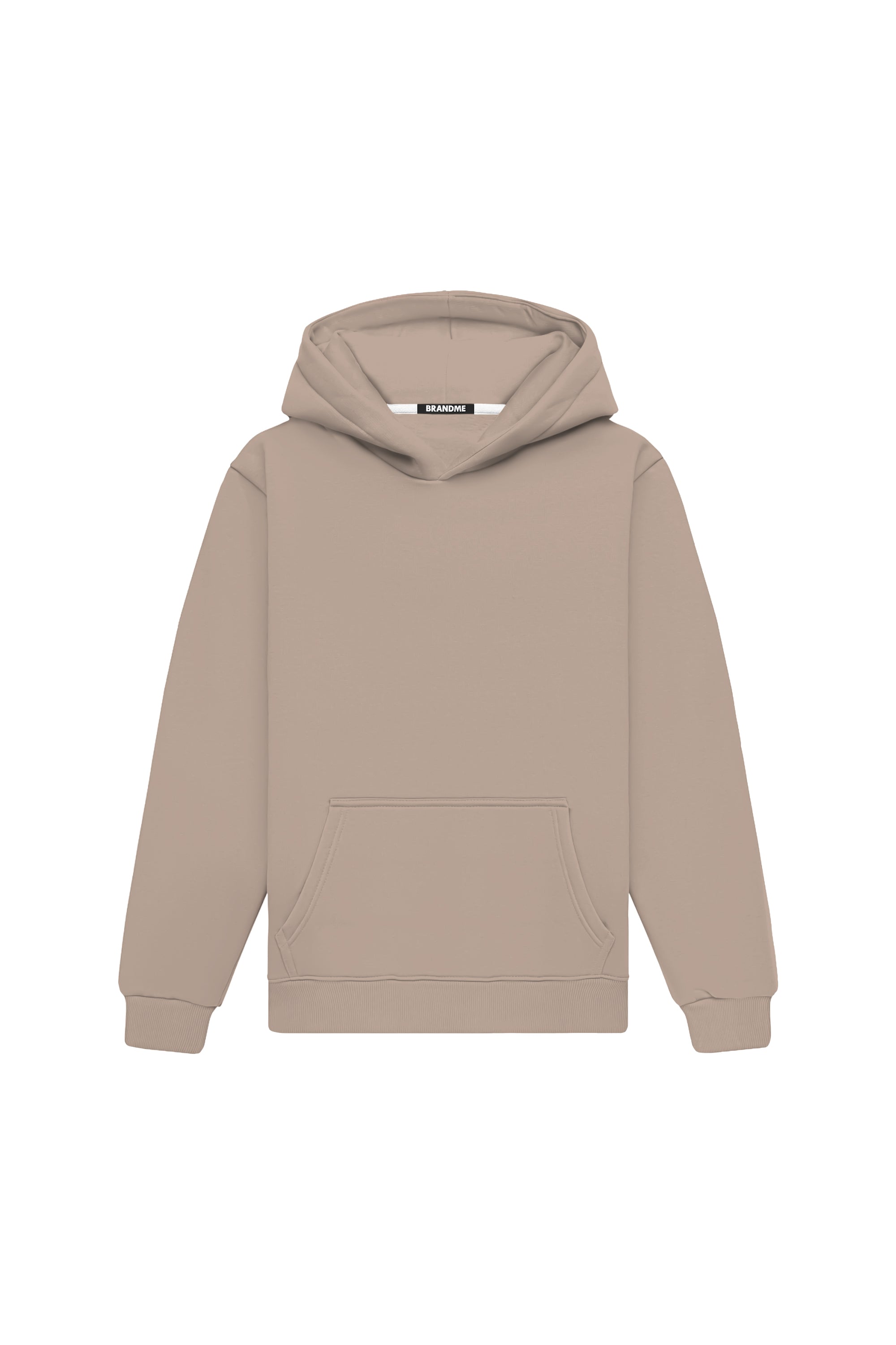 Bluza z kapturem Hoodie Regular LIGHT LOOP COOL STONE w kolorze szarym, wykonana w Polsce, certyfikowana i idealna pod nadruk