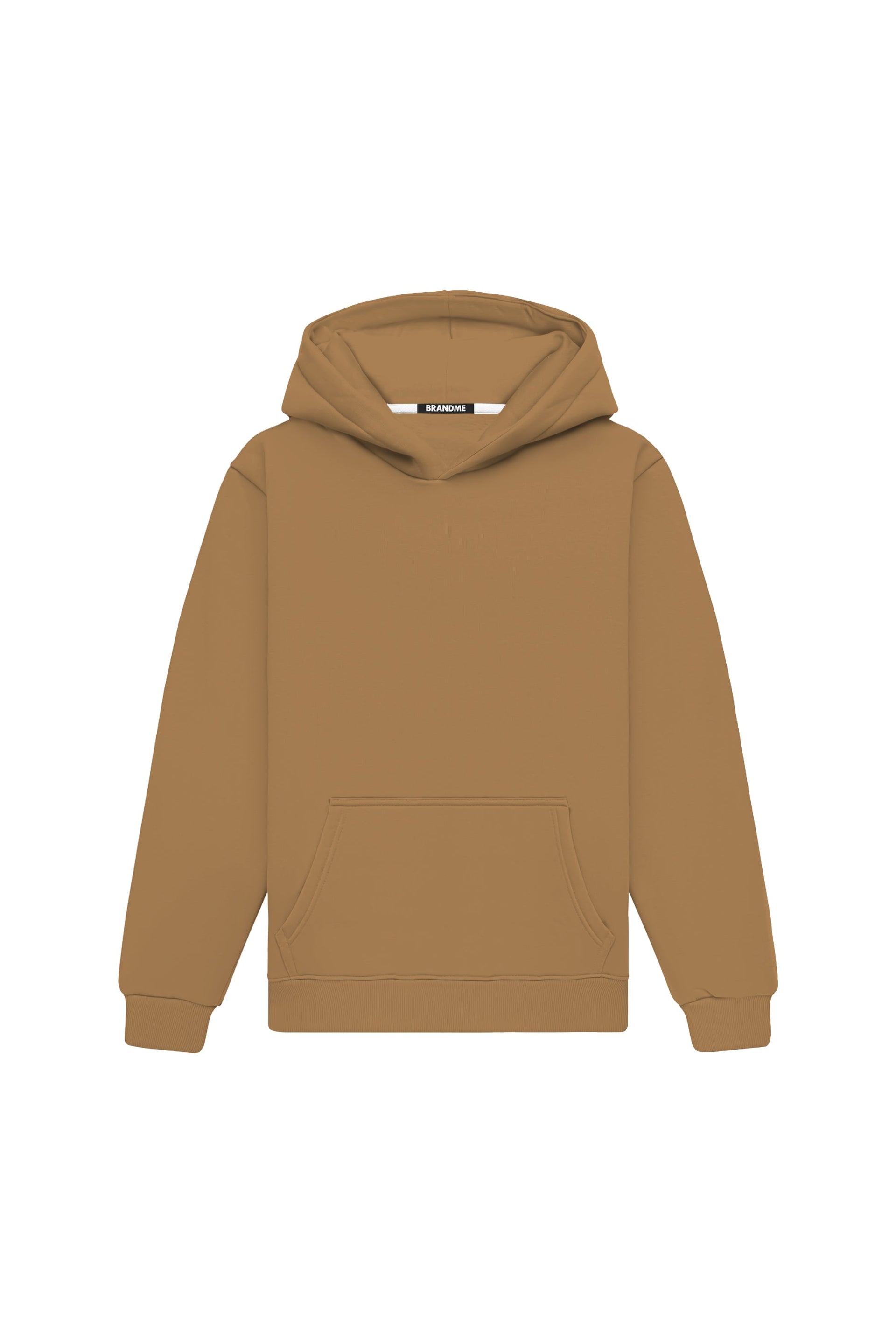 Bluza z kapturem w kroju regular LIGHT LOOP MACADAMIA, polska, certyfikowana dzianina, idealna do nadruków