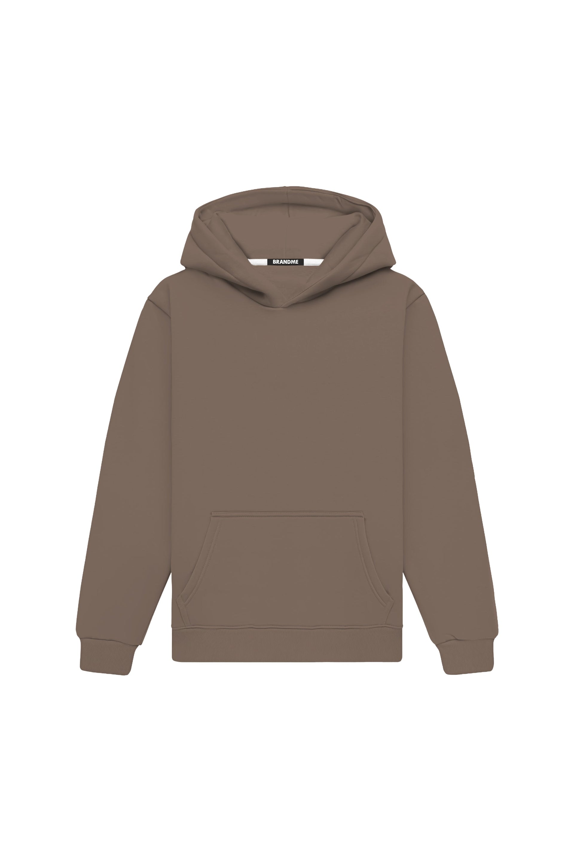 Bluza z kapturem regular cappuccino hooded sweatshirt made in Poland with certified fabric