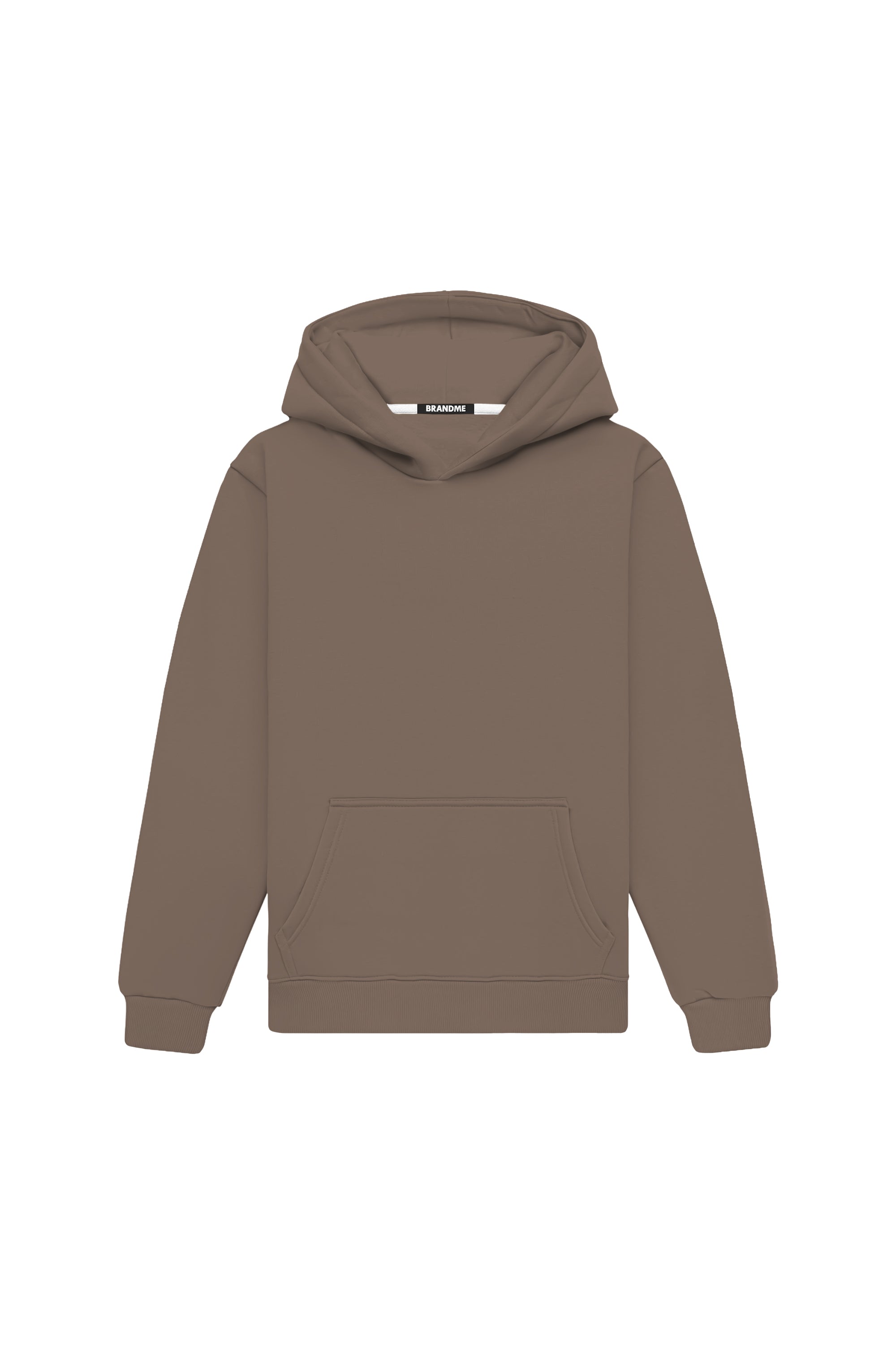 Bluza z kapturem regular cappuccino hooded sweatshirt made in Poland with certified fabric