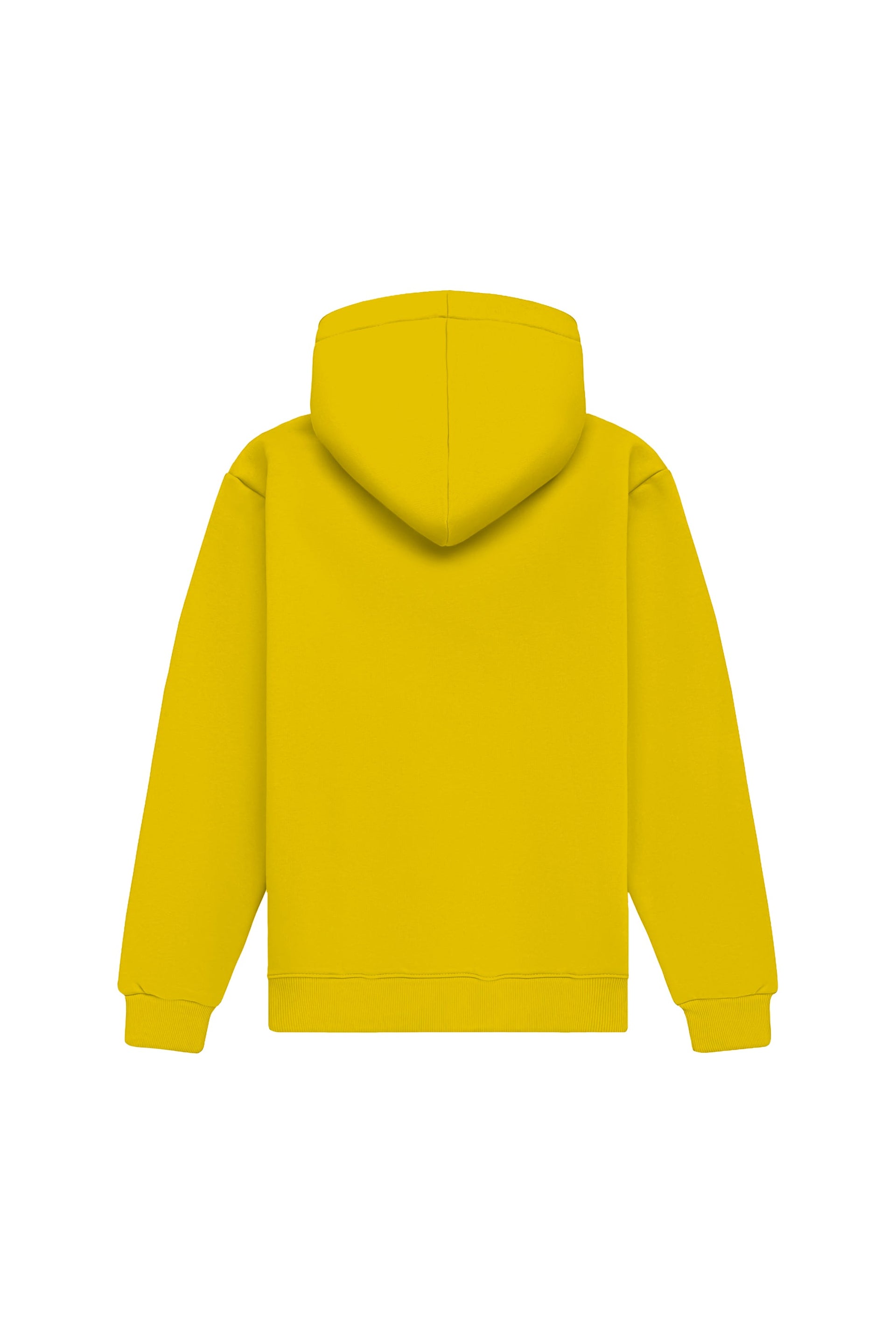 Żółta bluza z kapturem regular fit wyprodukowana w Polsce, idealna pod nadruk