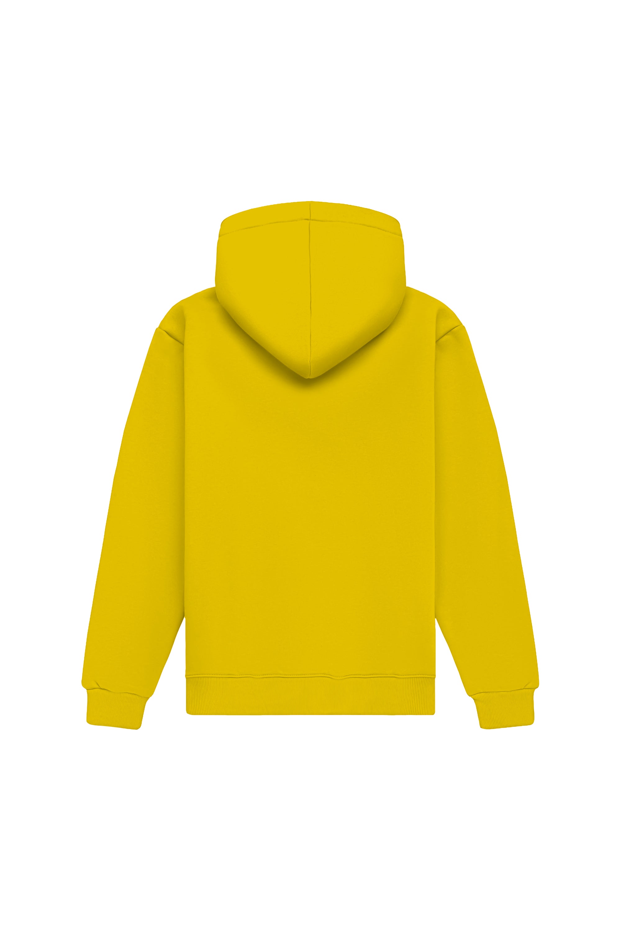 Żółta bluza z kapturem regular fit wyprodukowana w Polsce, idealna pod nadruk