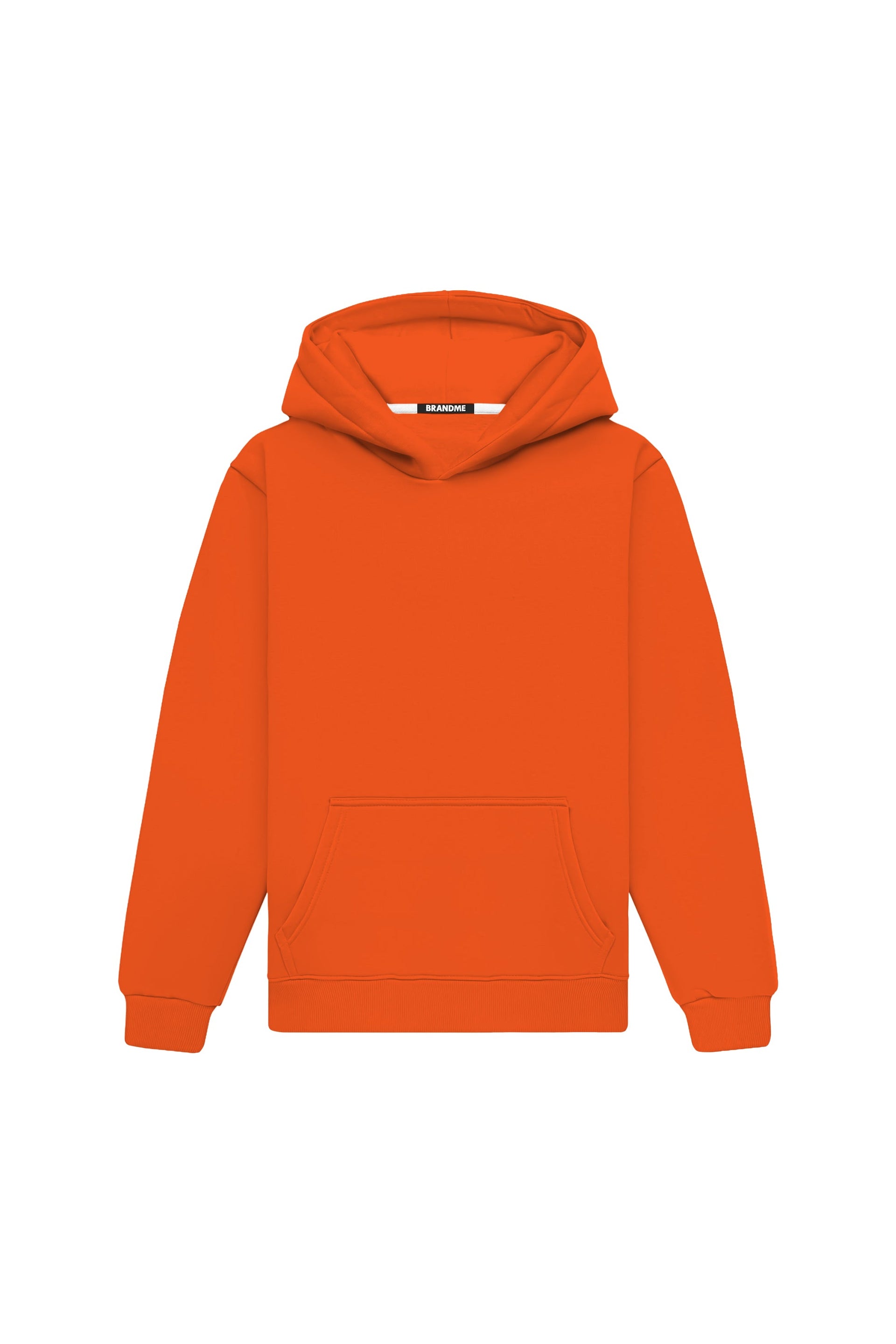 Bluza z kapturem regular light loop pomarańczowa wyprodukowana w Polsce