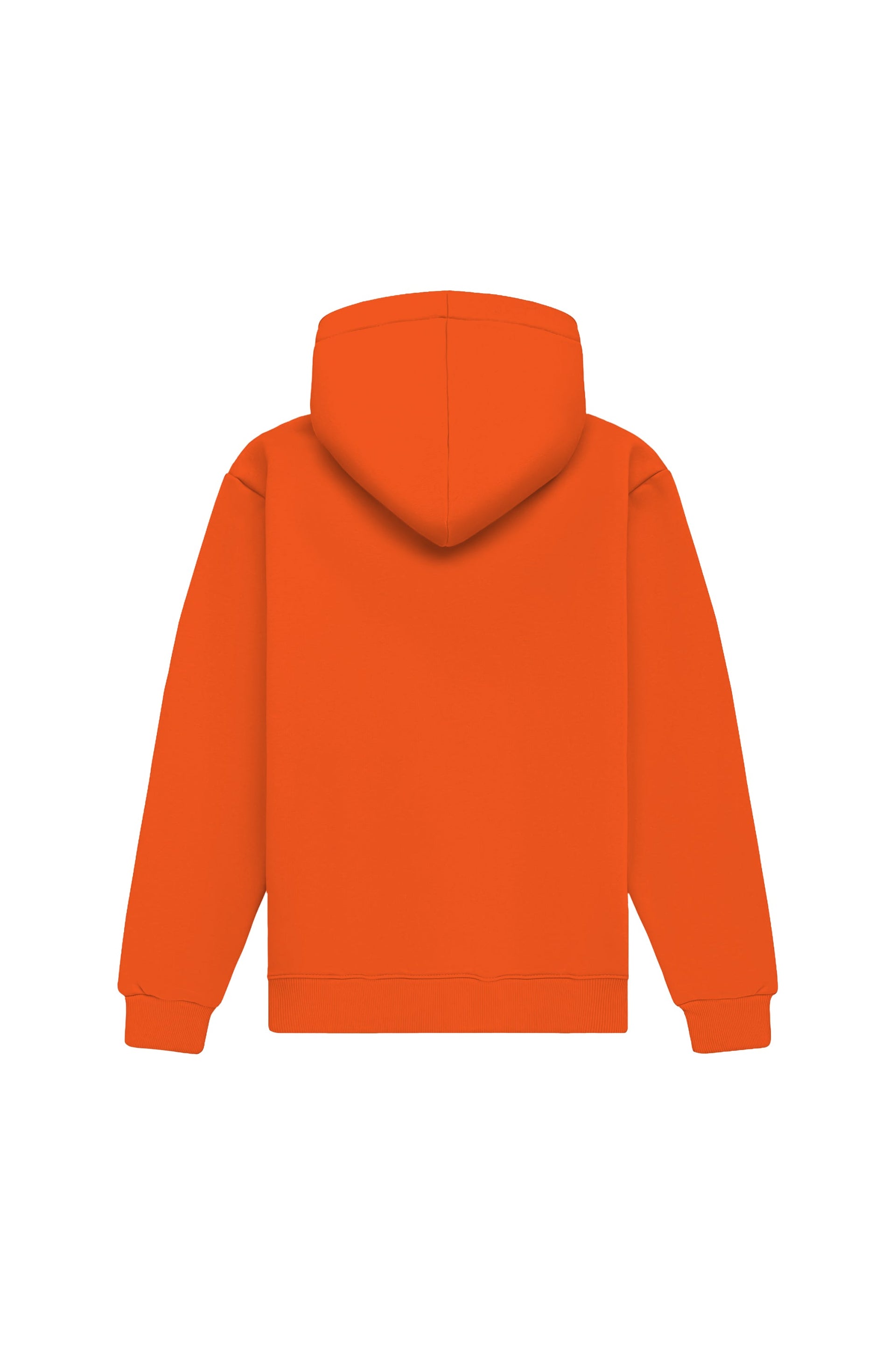 Bluza z kapturem w kroju regular, jasno pomarańczowa, z certyfikowanej dzianiny, idealna pod nadruk, wyprodukowana w Polsce