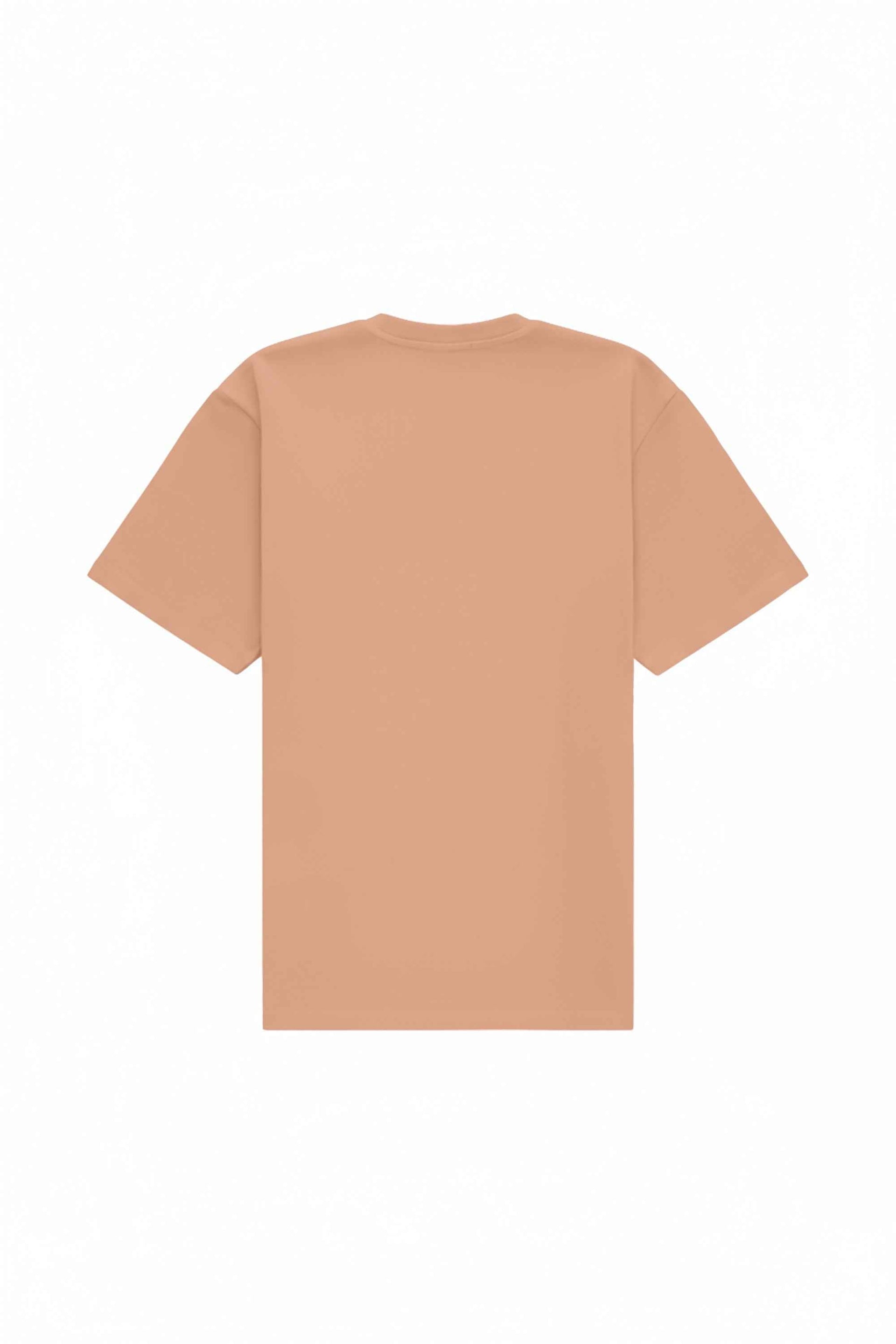 Oversize salmon T-shirt made in Poland, certified fabric ideal for printing and embroidery
