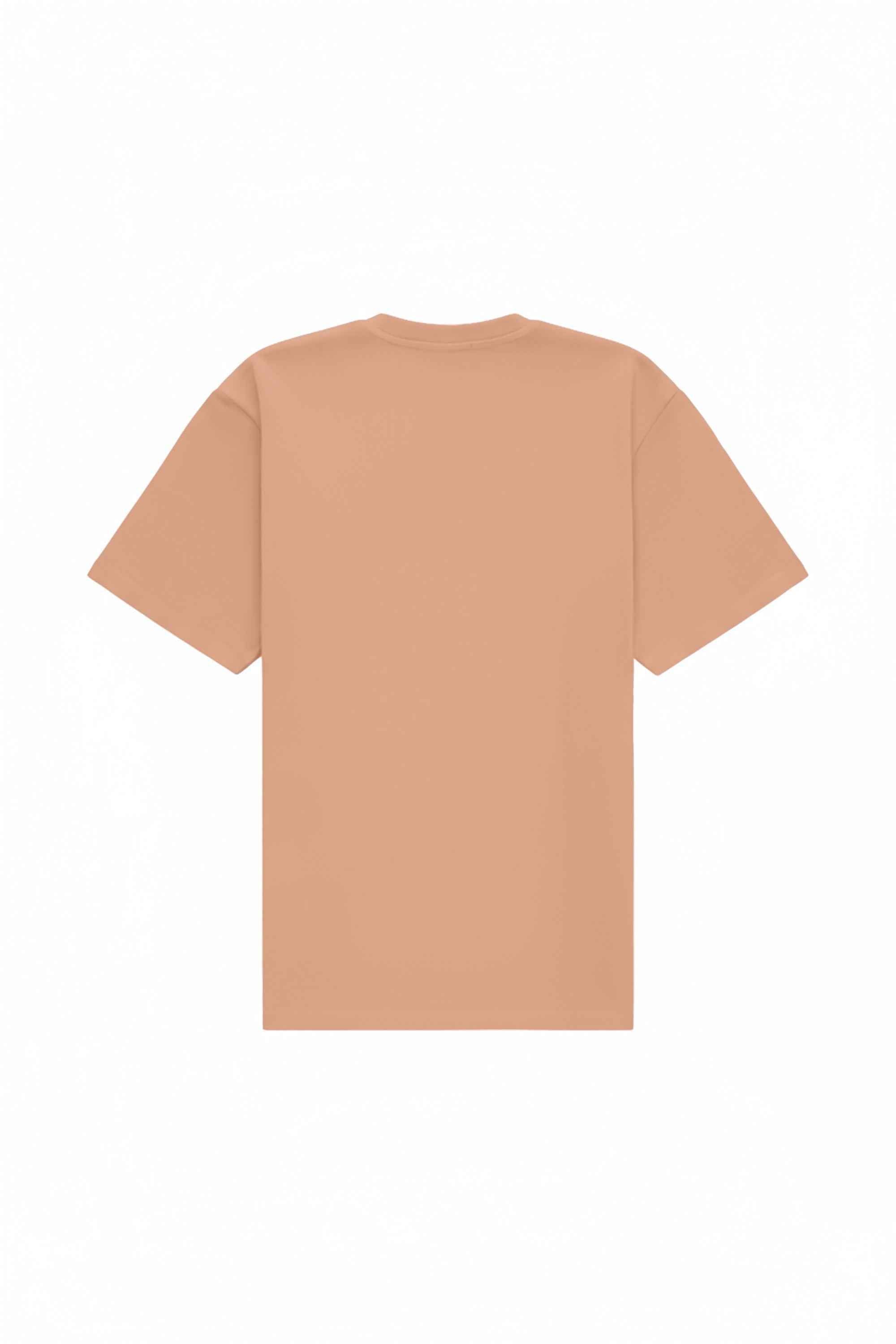 Oversize salmon T-shirt made in Poland, certified fabric ideal for printing and embroidery