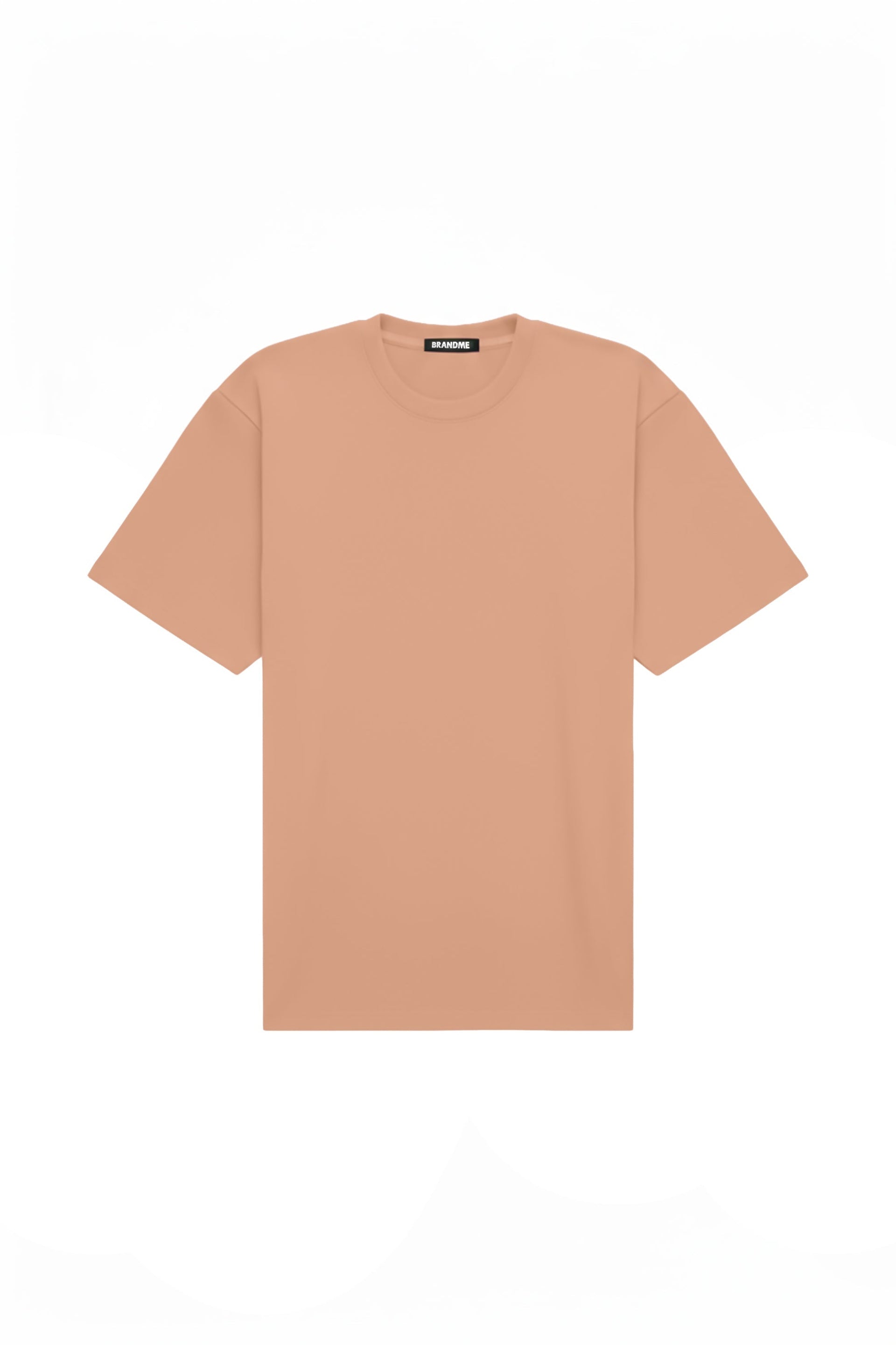 T-shirt oversize salmon color made in Poland, certified quality fabric, ideal for printing and embroidery