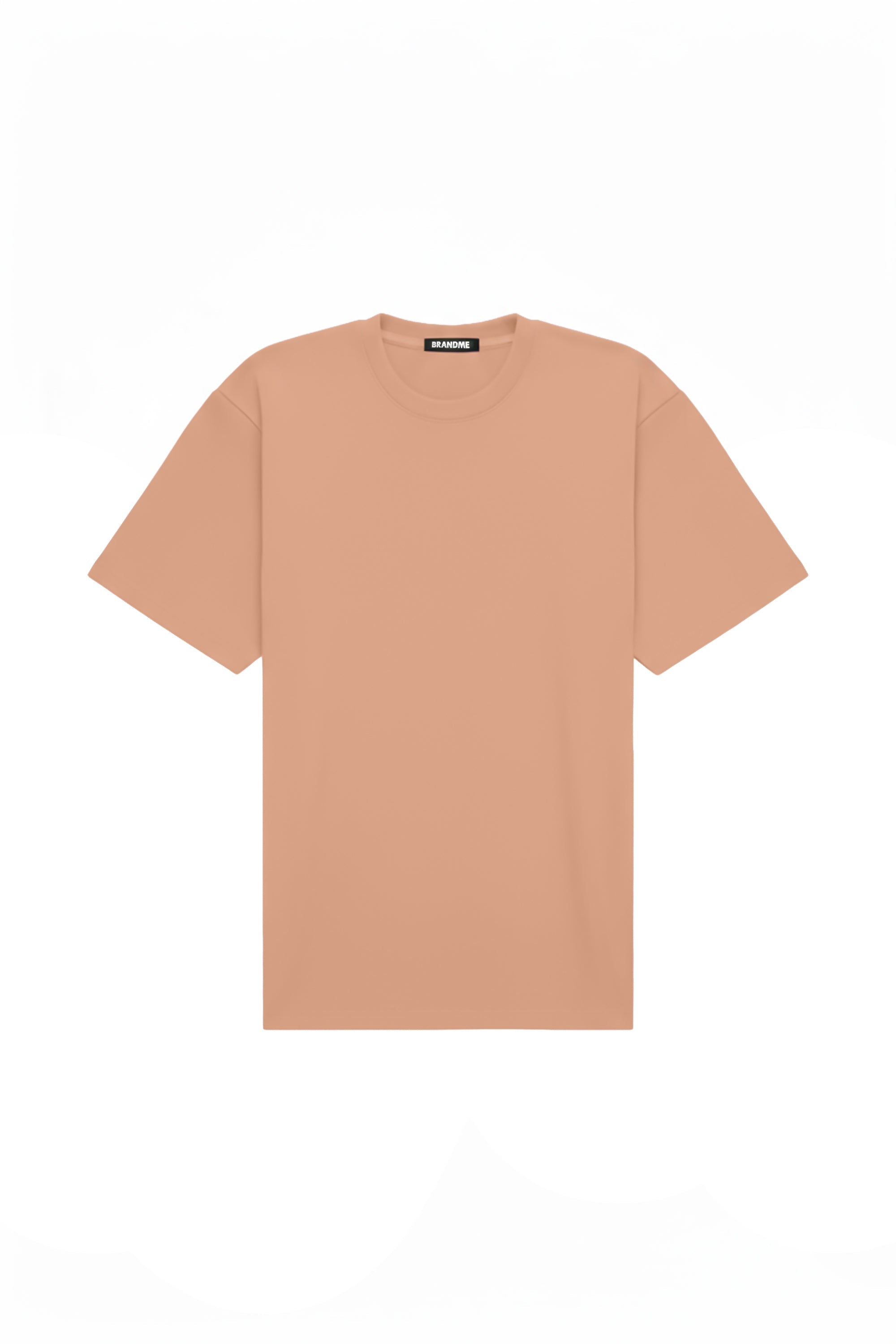 T-shirt oversize salmon color made in Poland, certified quality fabric, ideal for printing and embroidery