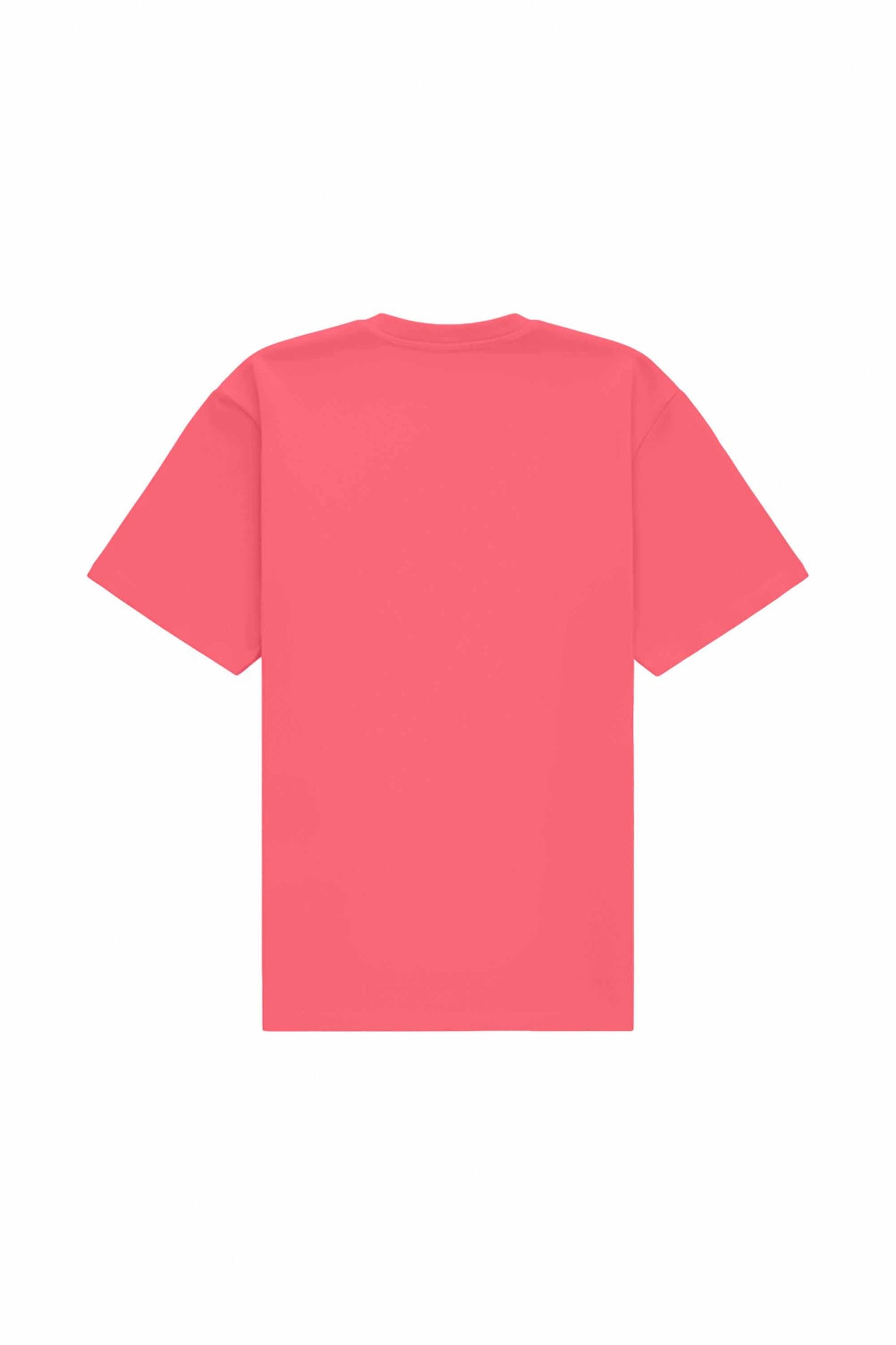 T-shirt oversize coral made in Poland with certified fabric ideal for printing and embroidery
