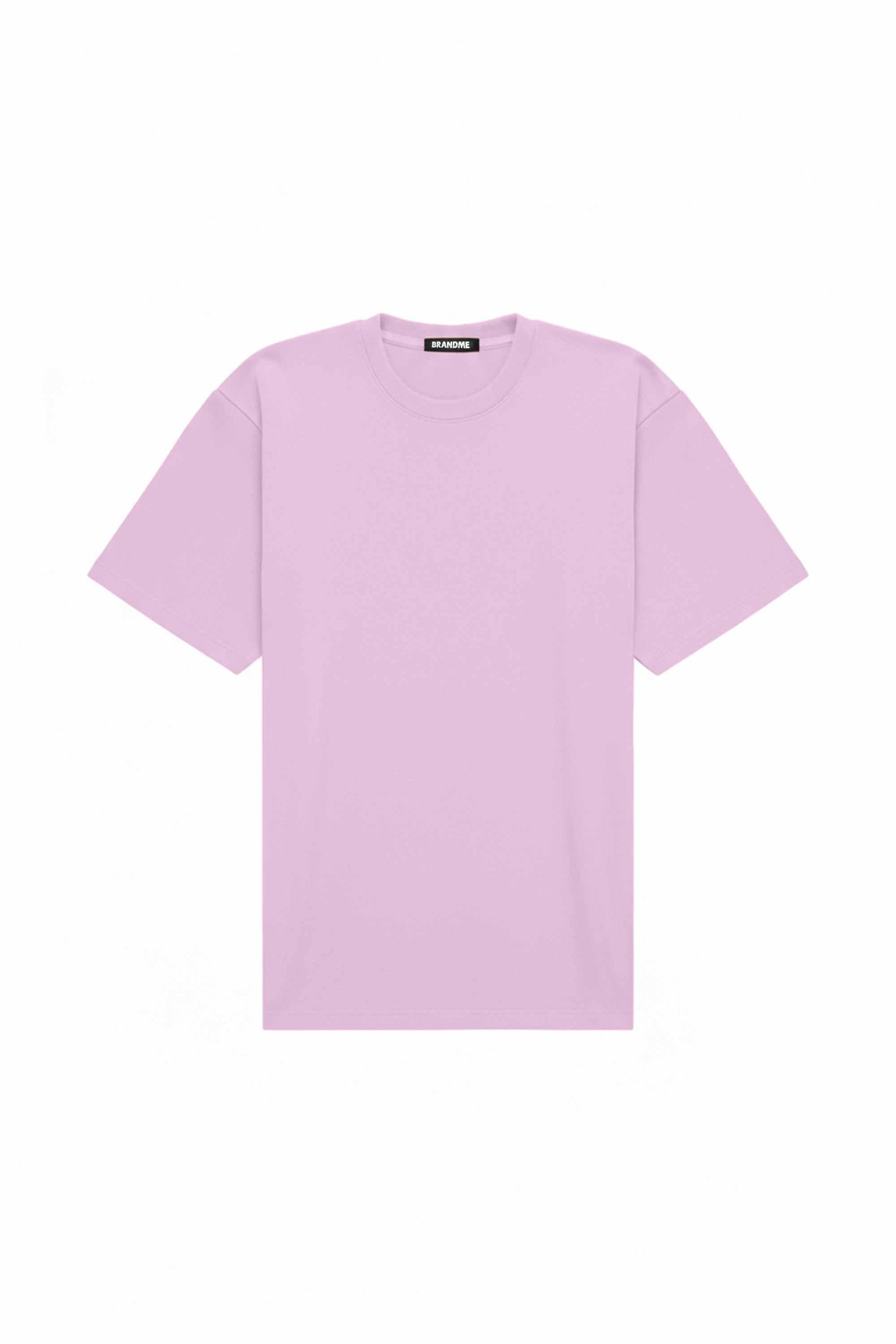 Pink oversized T-shirt made in Poland with certified fabric, ideal for printing and embroidery