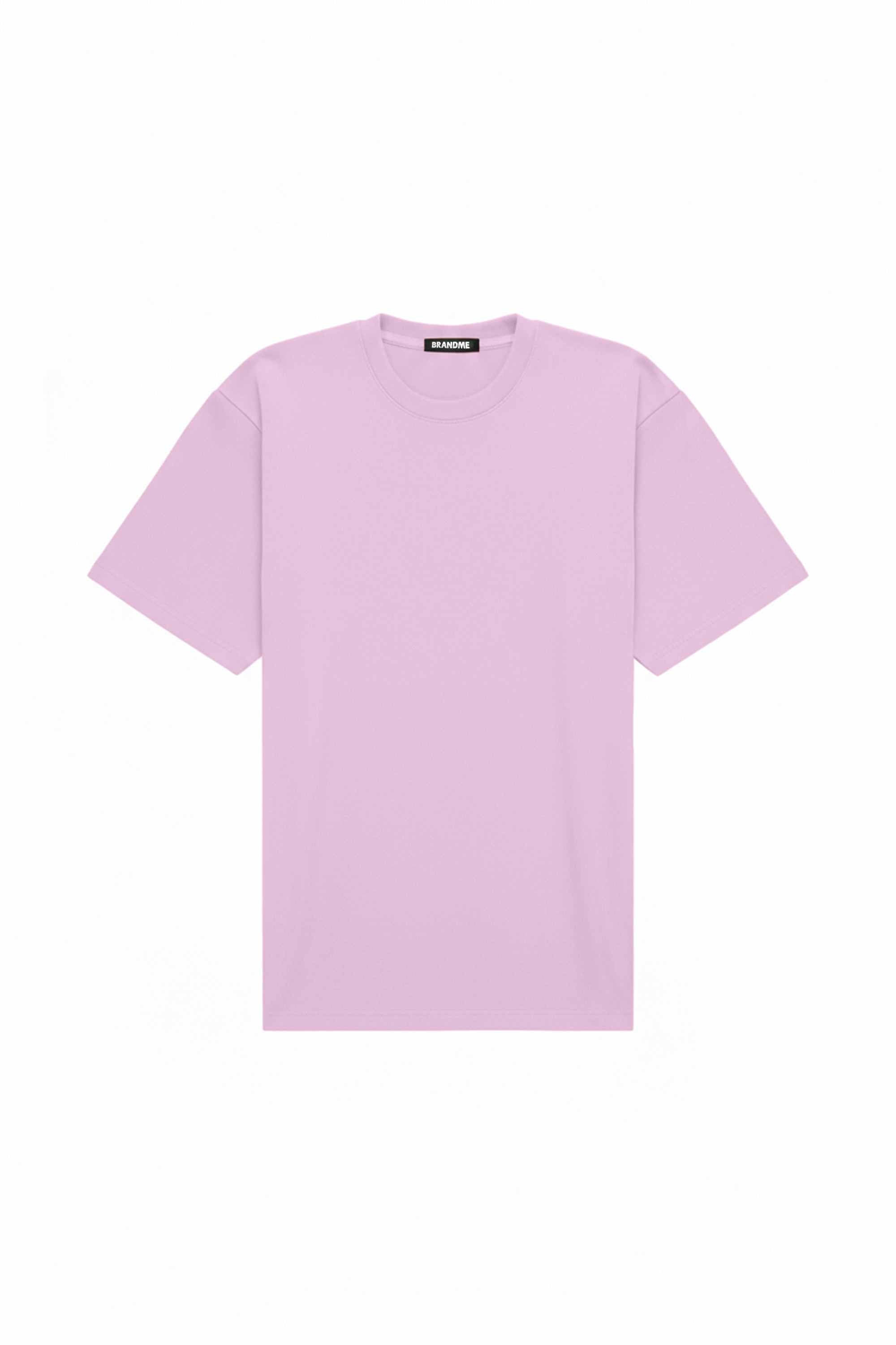Pink oversized T-shirt made in Poland with certified fabric, ideal for printing and embroidery