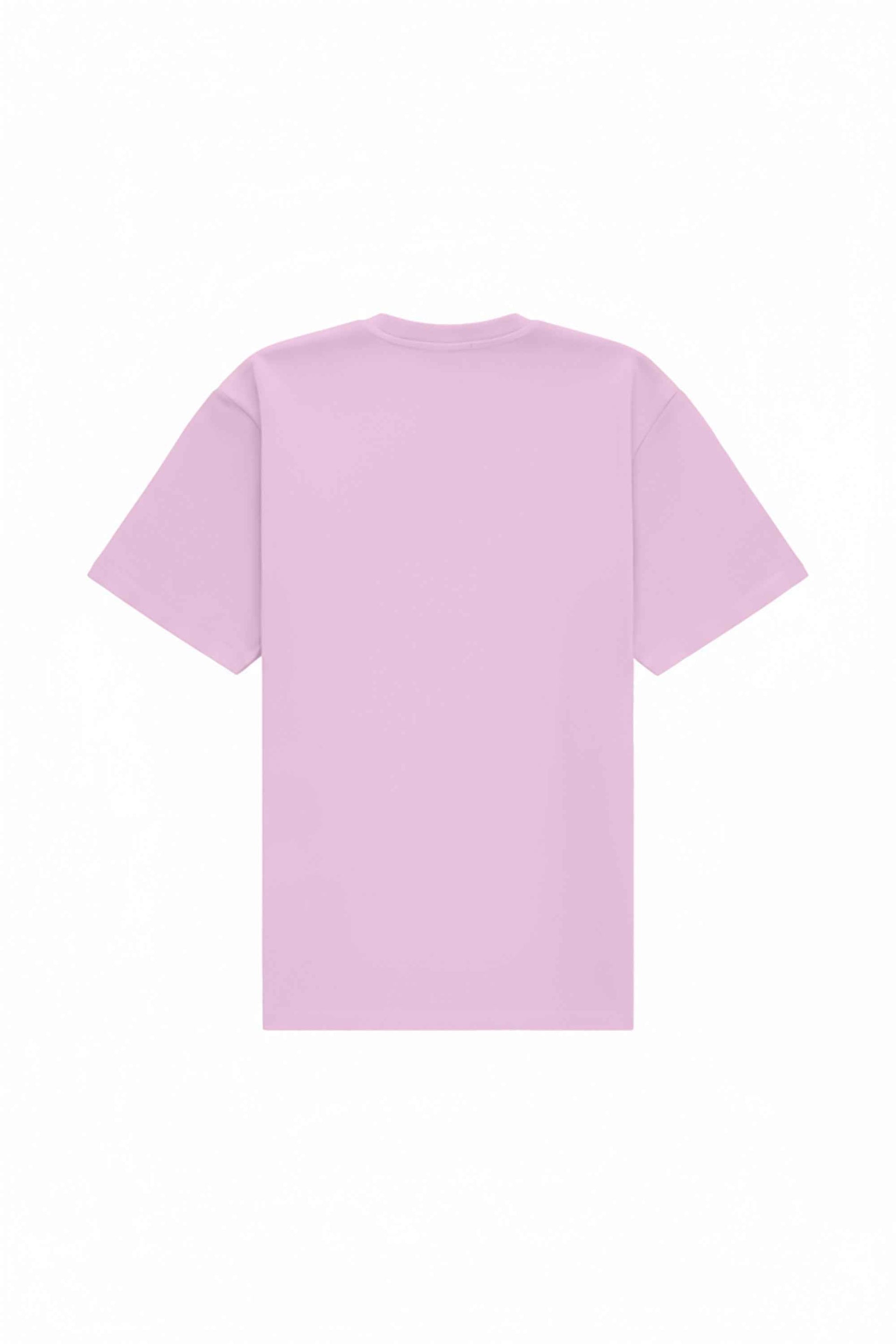 Oversize pink T-shirt stretch fit made in Poland with certified fabric ideal for printing
