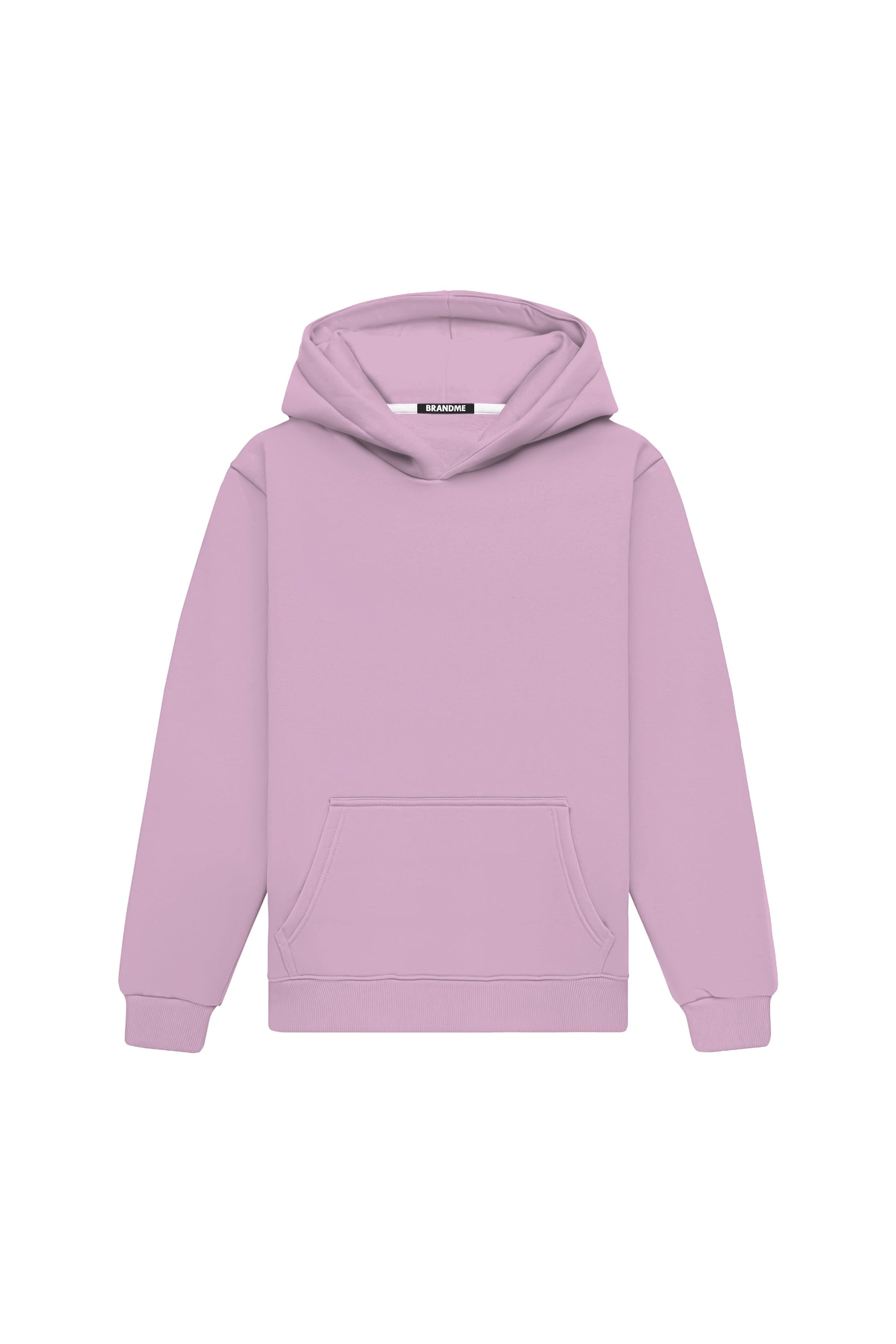 Bluza z kapturem regular różowa lekka polska dzianina do nadruku
