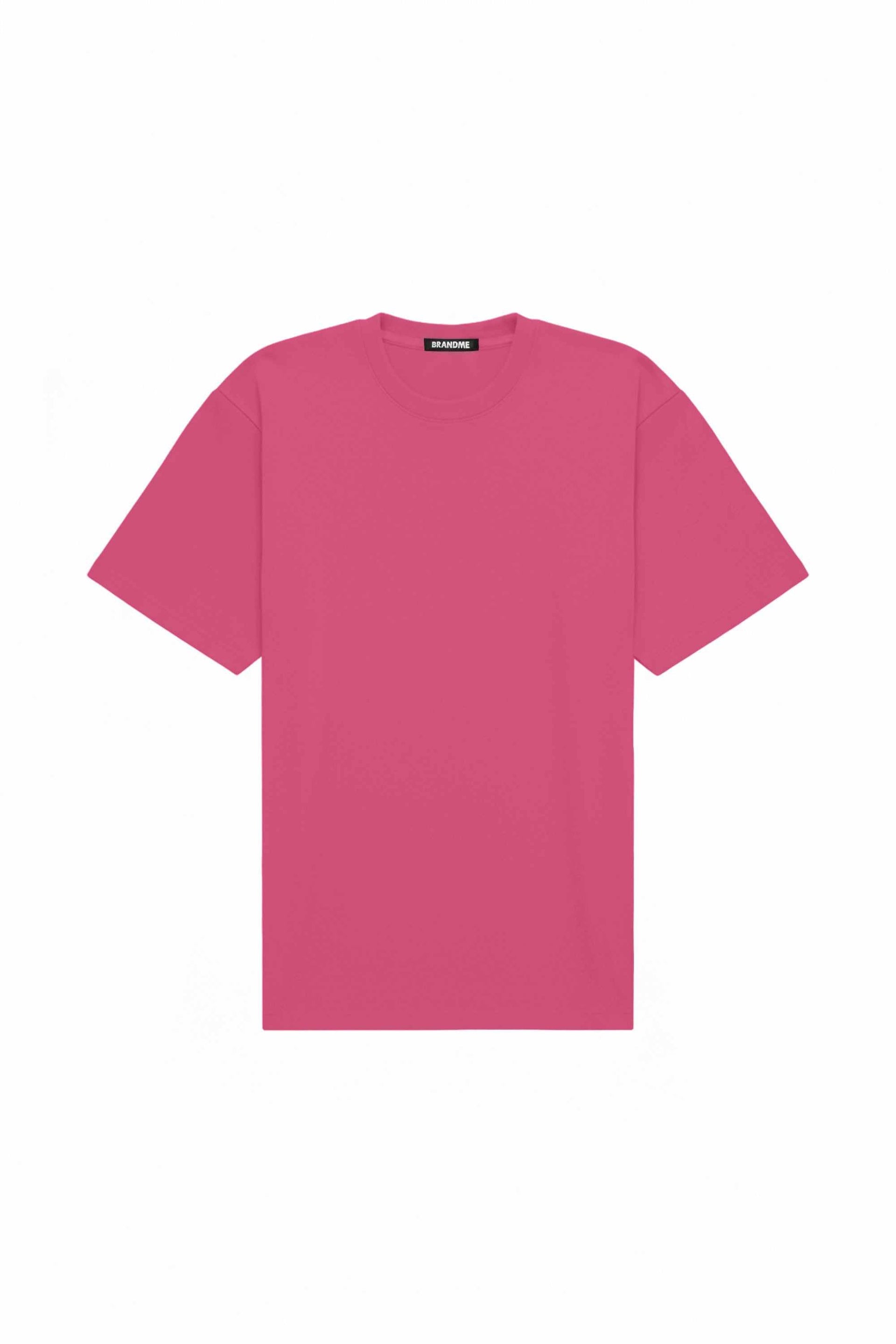 Oversize pink stretch flamingo T-shirt made in Poland with certified fabric ideal for printing
