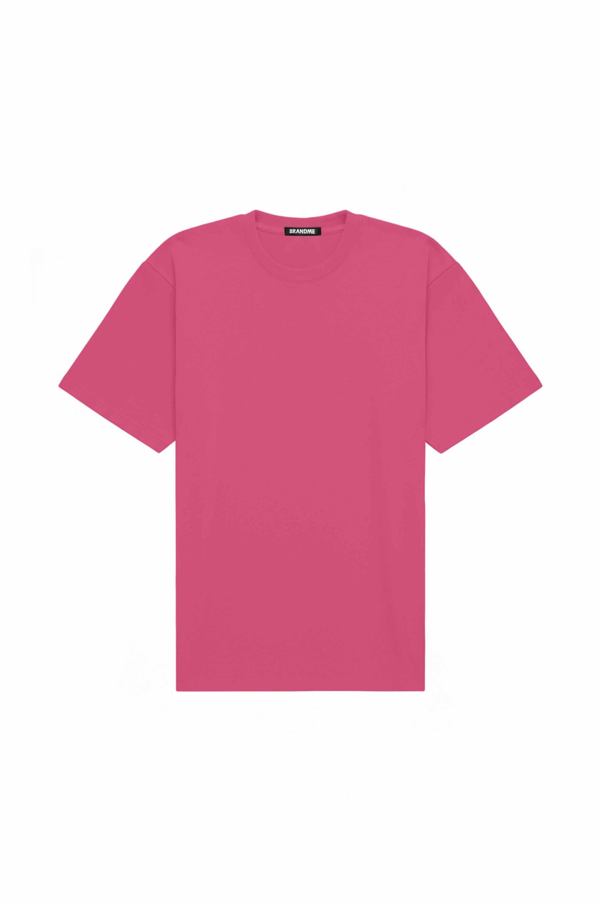 Oversize pink stretch flamingo T-shirt made in Poland with certified fabric ideal for printing