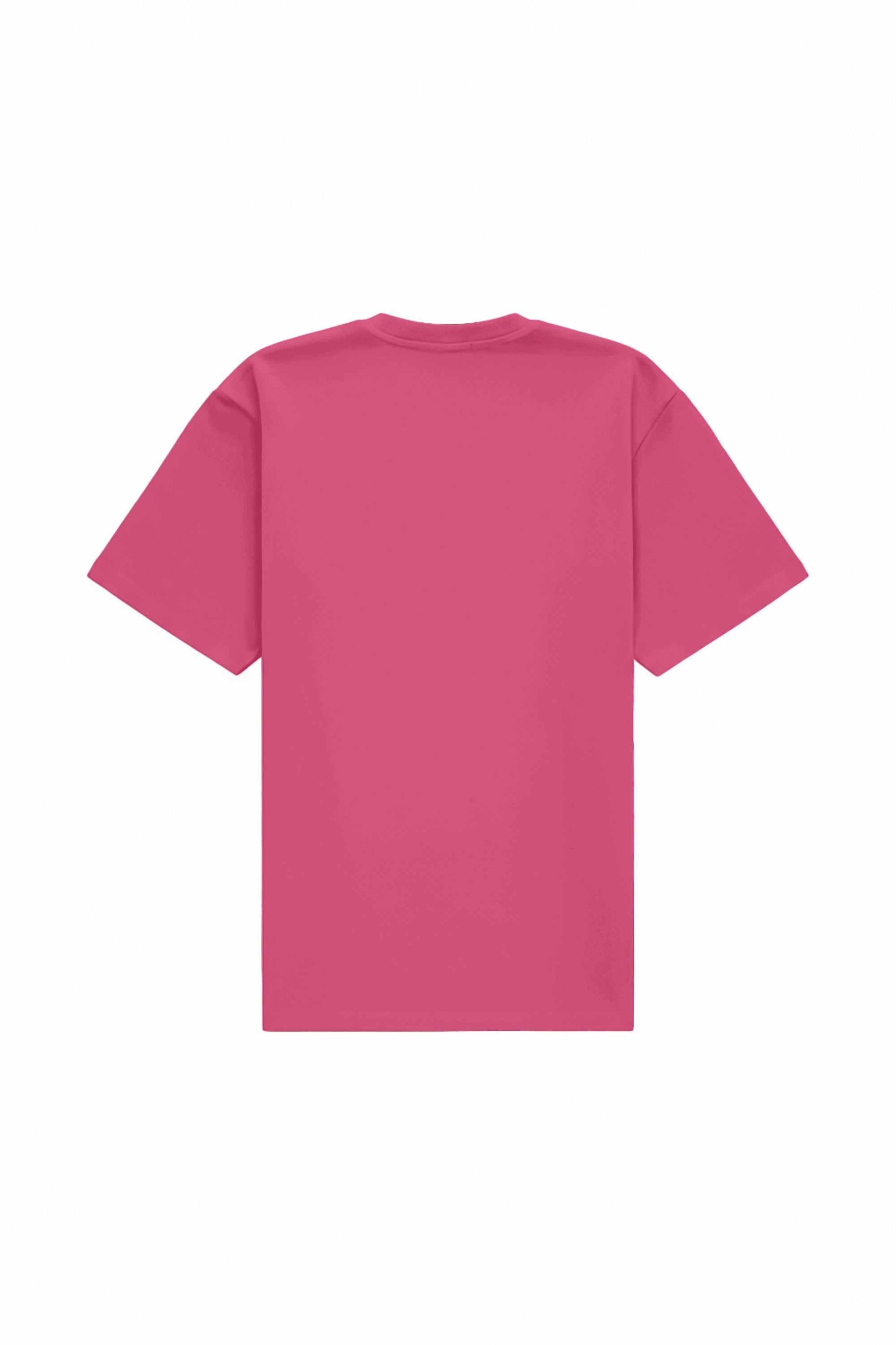 Oversize pink stretch flamingo t-shirt made in Poland ideal for printing