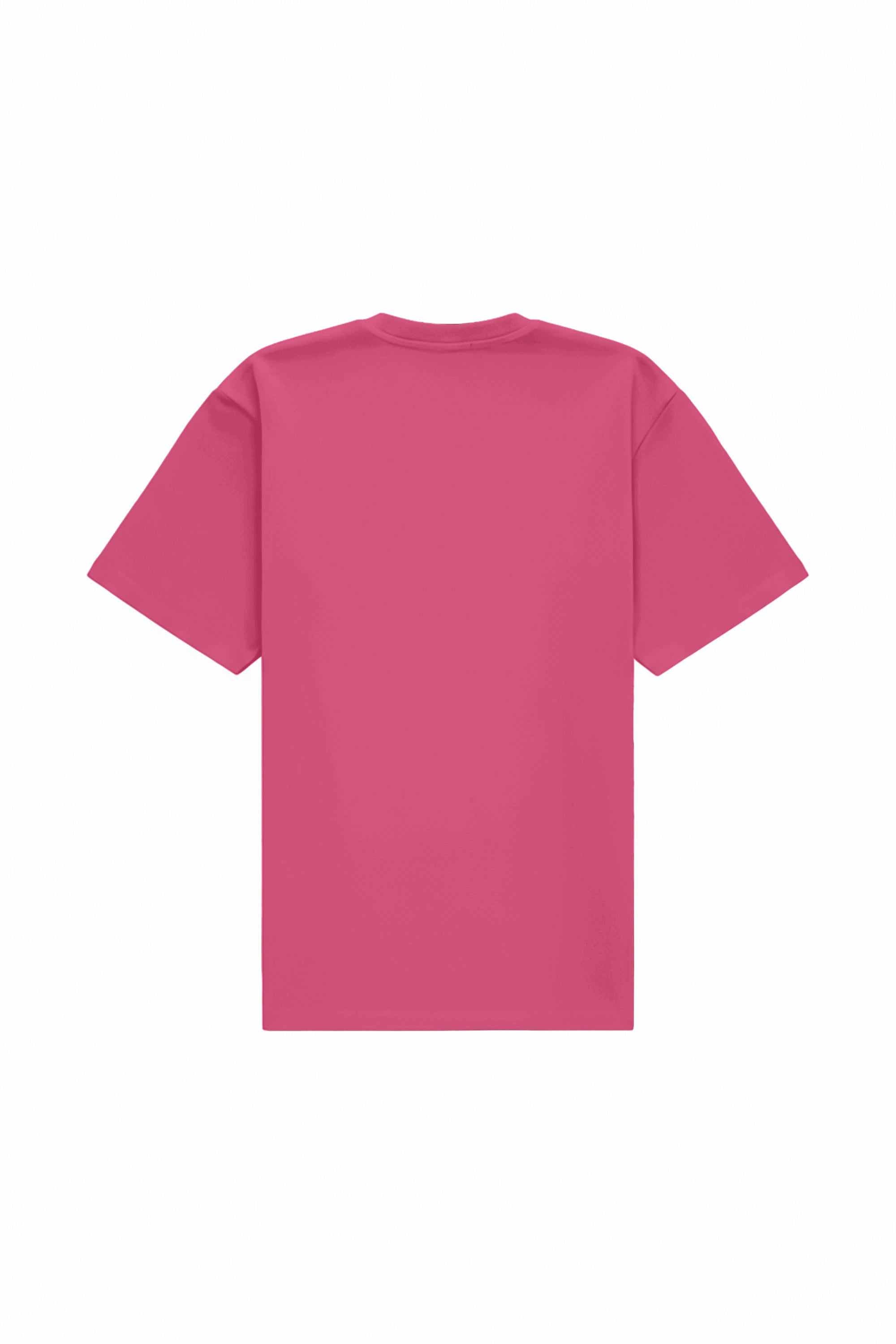 Oversize pink stretch flamingo t-shirt made in Poland ideal for printing