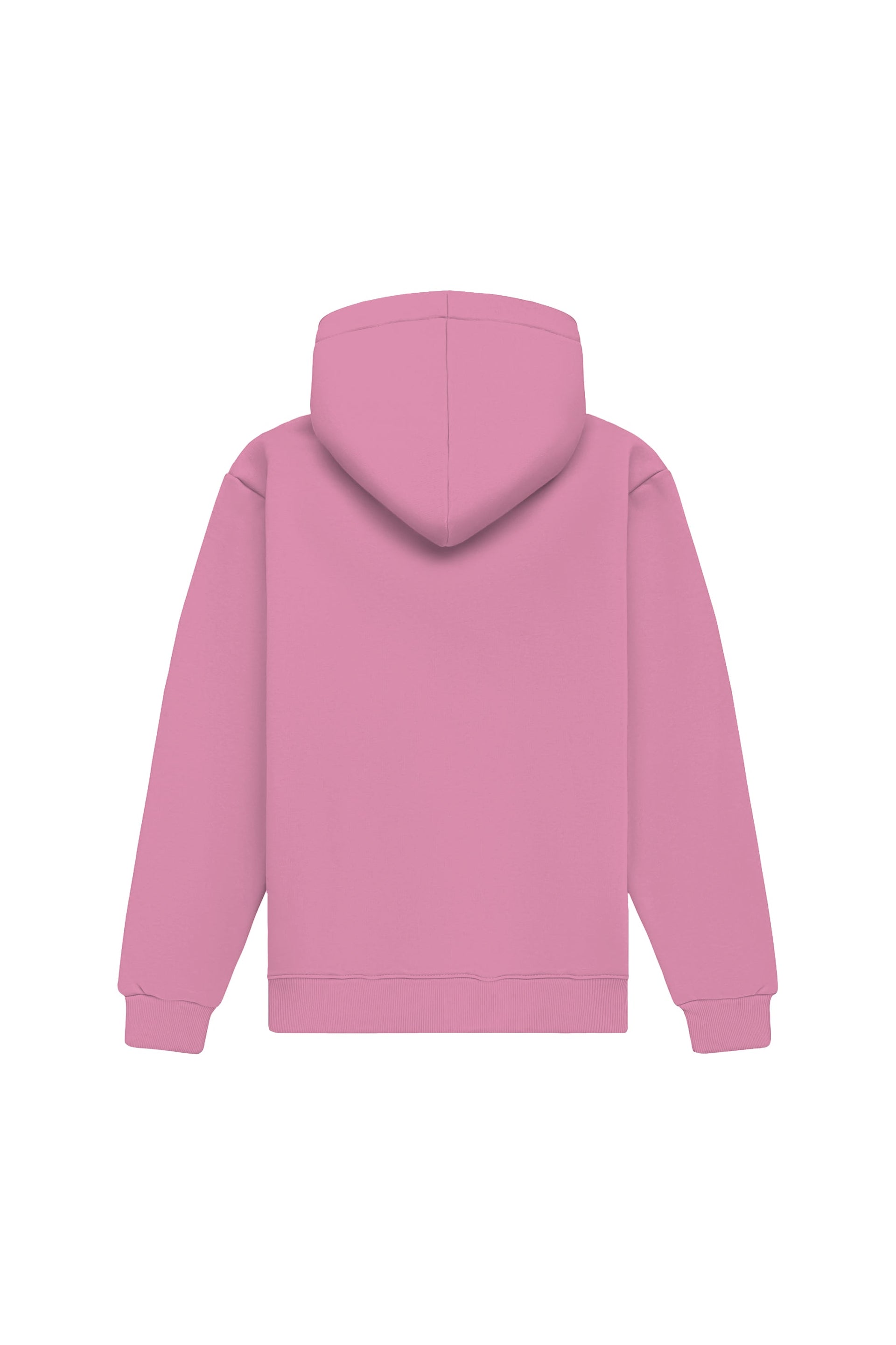Hoodie regular light loop flamingo pink bluza z kapturem made in Poland with certified fabric ideal for printing