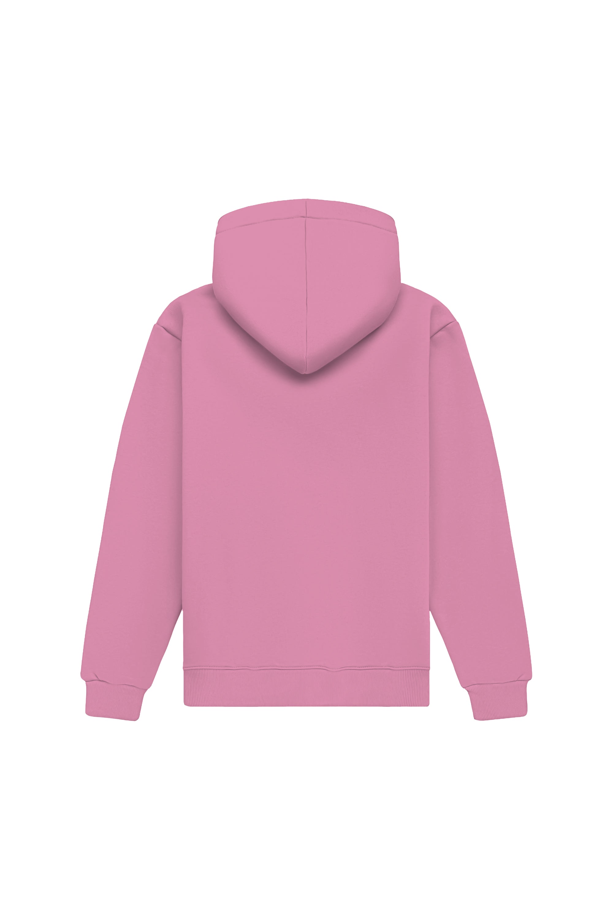 Hoodie regular light loop flamingo pink bluza z kapturem made in Poland with certified fabric ideal for printing