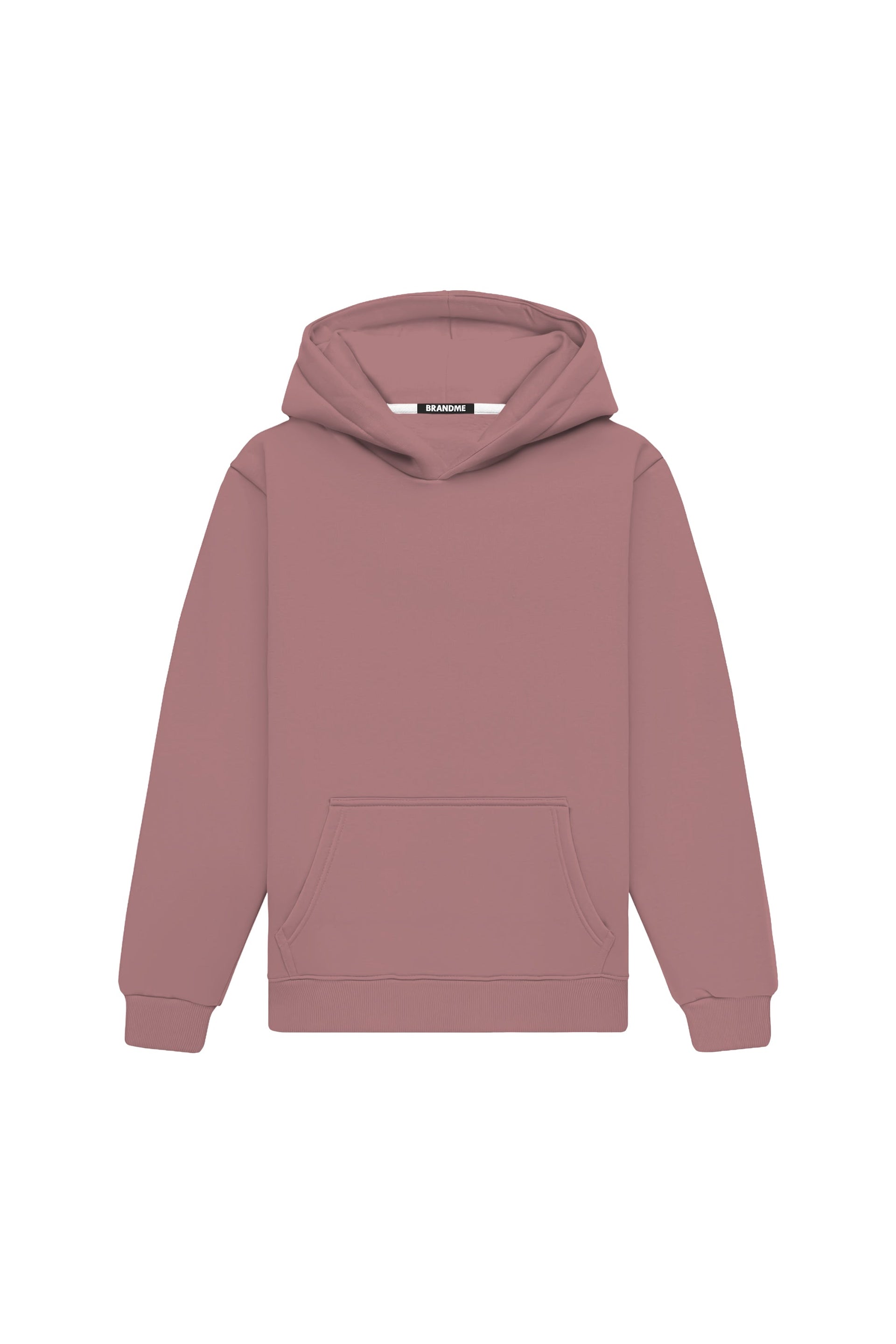 Bluza z kapturem regular w kolorze powder pink, wysokiej jakości, wyprodukowana w Polsce