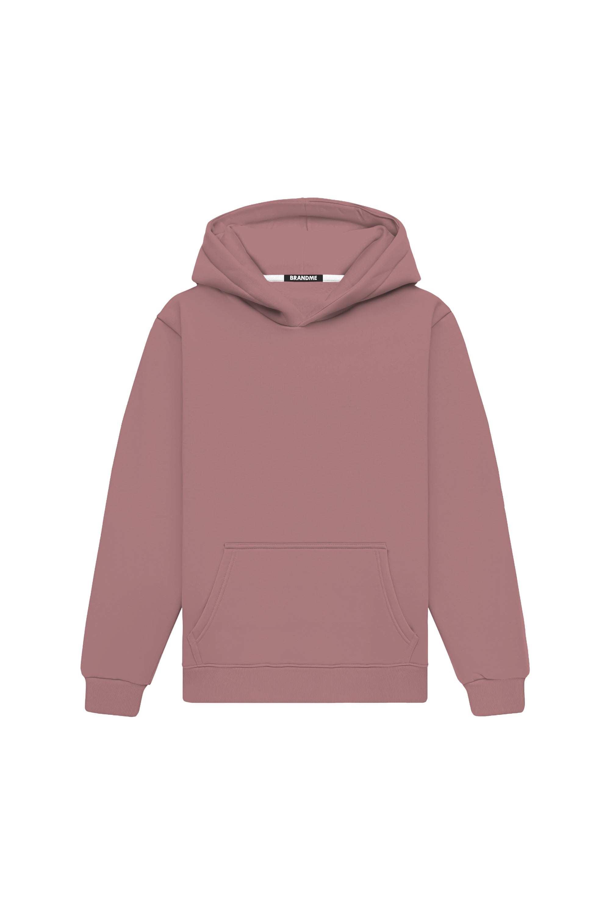 Bluza z kapturem regular w kolorze powder pink, wysokiej jakości, wyprodukowana w Polsce