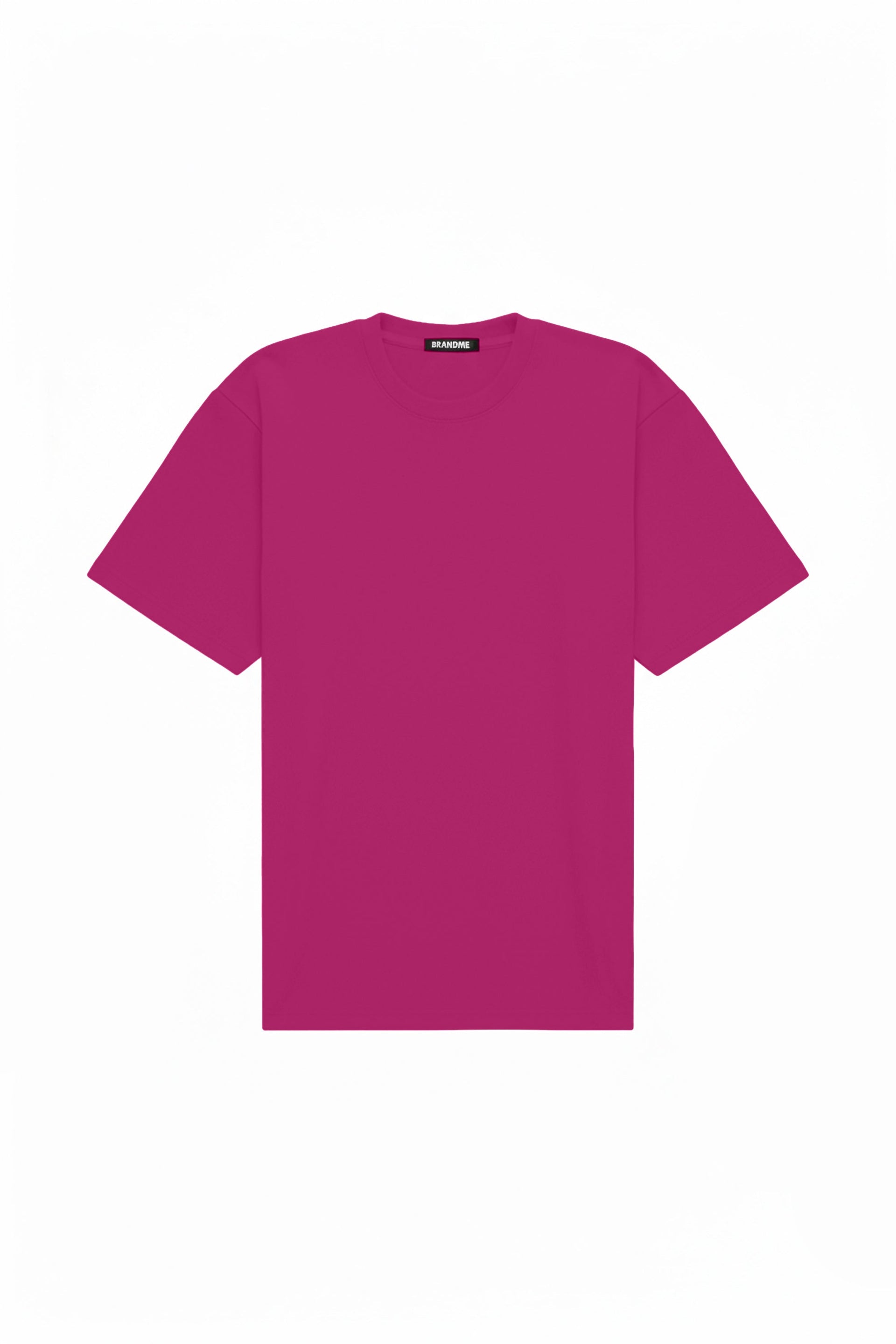 T-shirt oversize raspberry color made in Poland with certified fabric ideal for printing