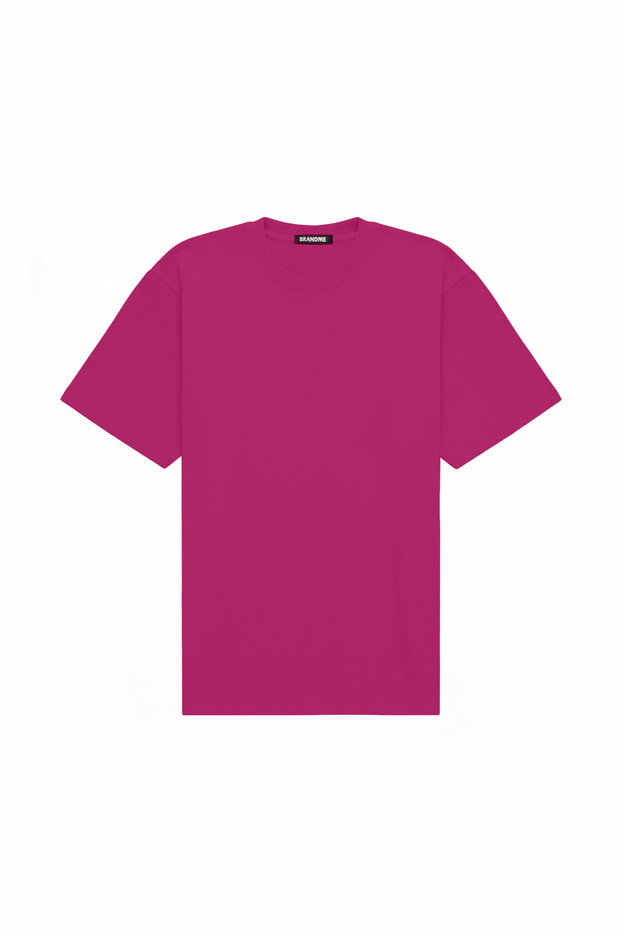 T-shirt oversize raspberry color made in Poland with certified fabric ideal for printing