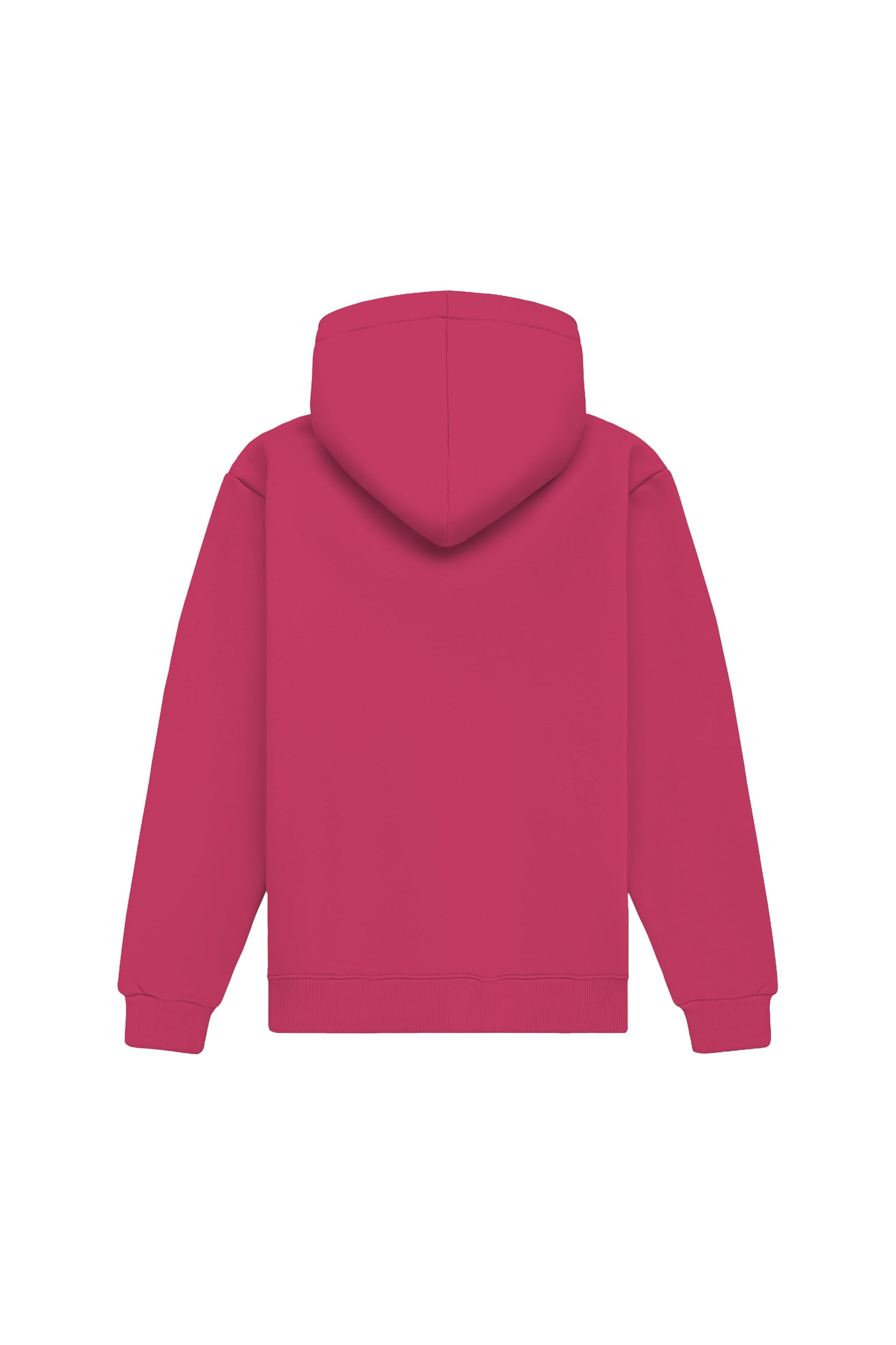 Bluza z kapturem regular w kolorze viva magenta wyprodukowana w Polsce, idealna do nadruku i haftu.
