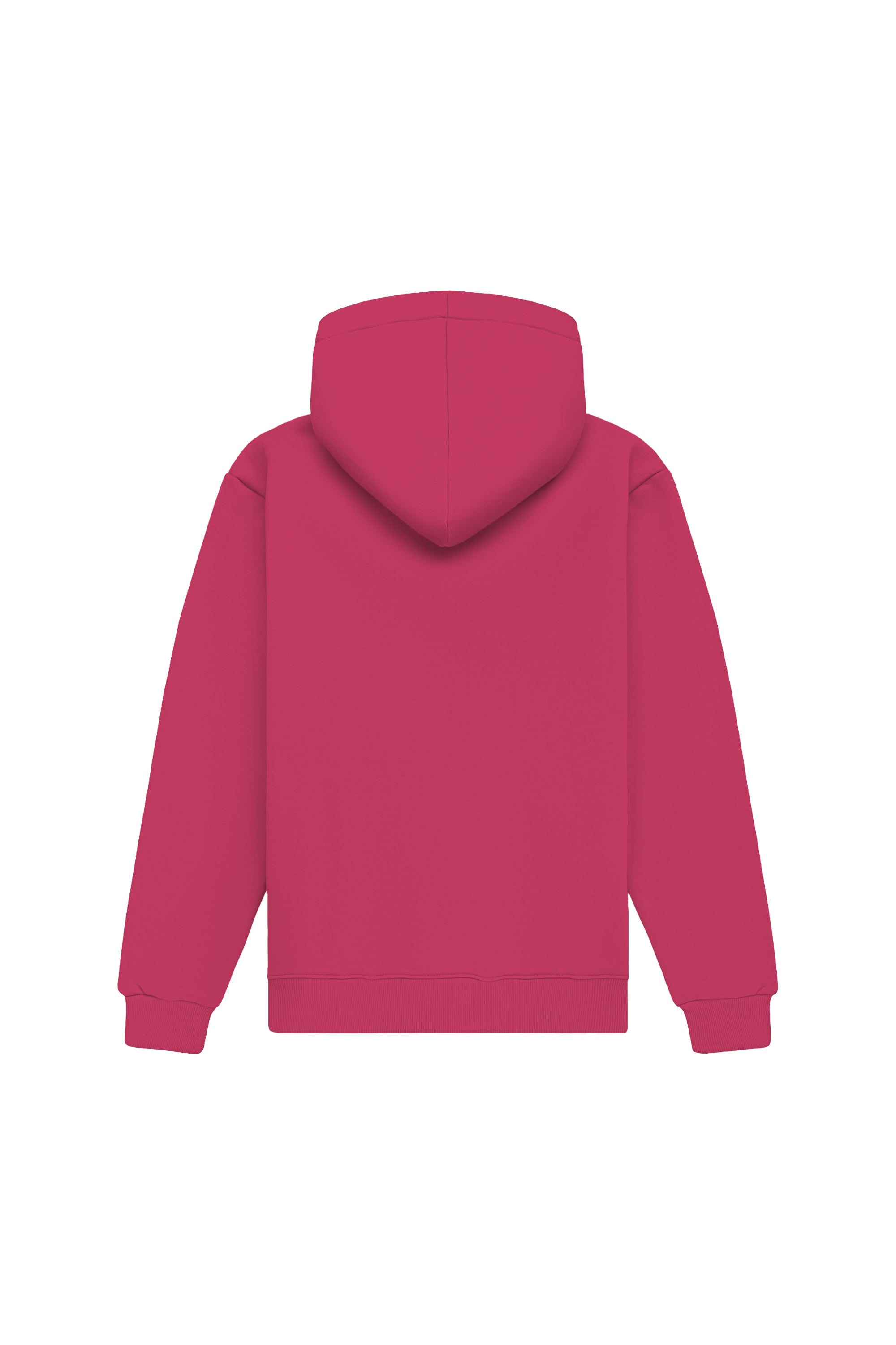 Bluza z kapturem regular w kolorze viva magenta wyprodukowana w Polsce, idealna do nadruku i haftu.