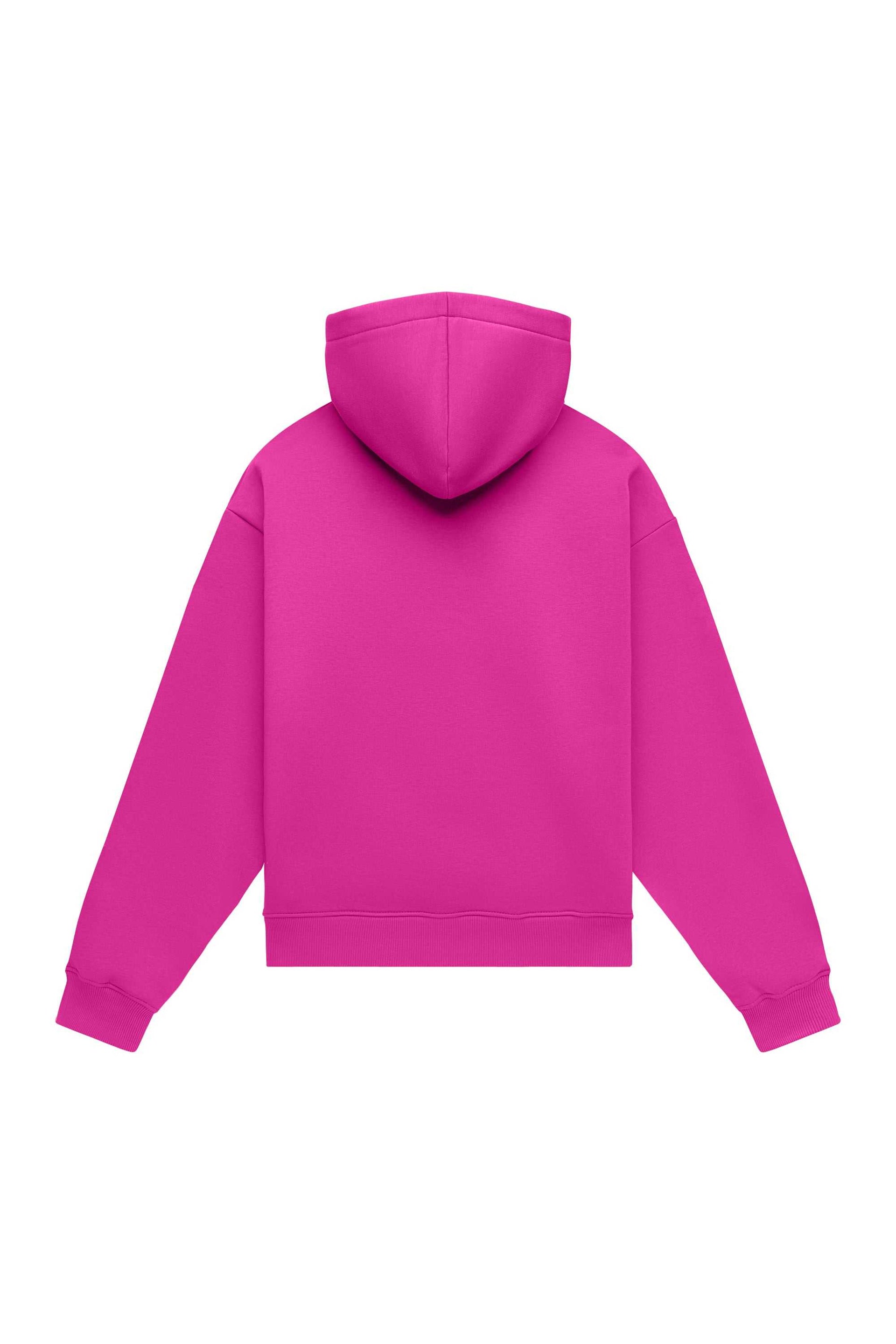 Hoodie oversize LIGHT BRUSHED PEONY made in Poland with certified fabric ideal for printing