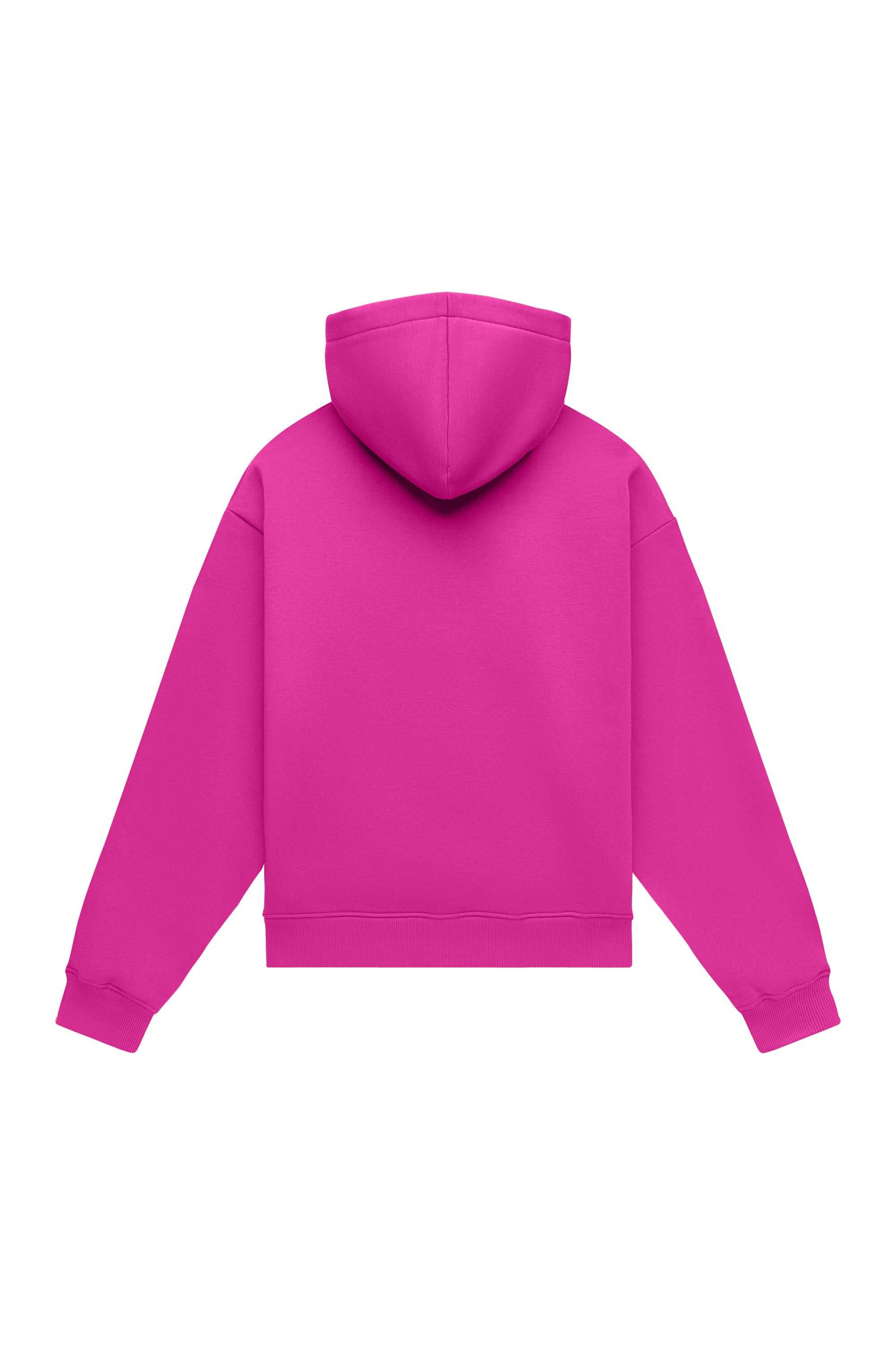Hoodie oversize LIGHT BRUSHED PEONY made in Poland with certified fabric ideal for printing