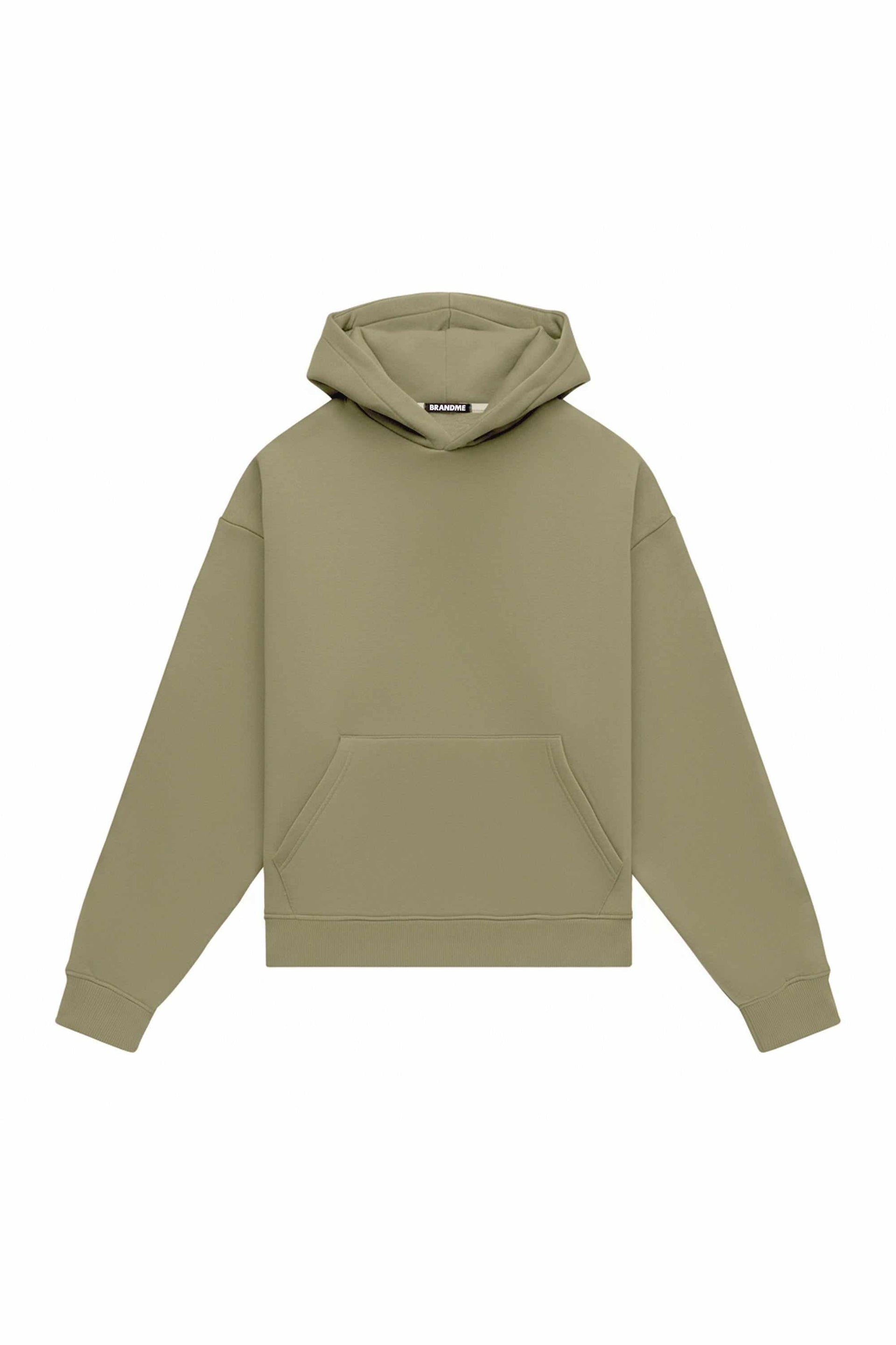 Oversize hoodie LIGHT BRUSHED SCOUT made in Poland with certified fabric, ideal for screen printing and embroidery