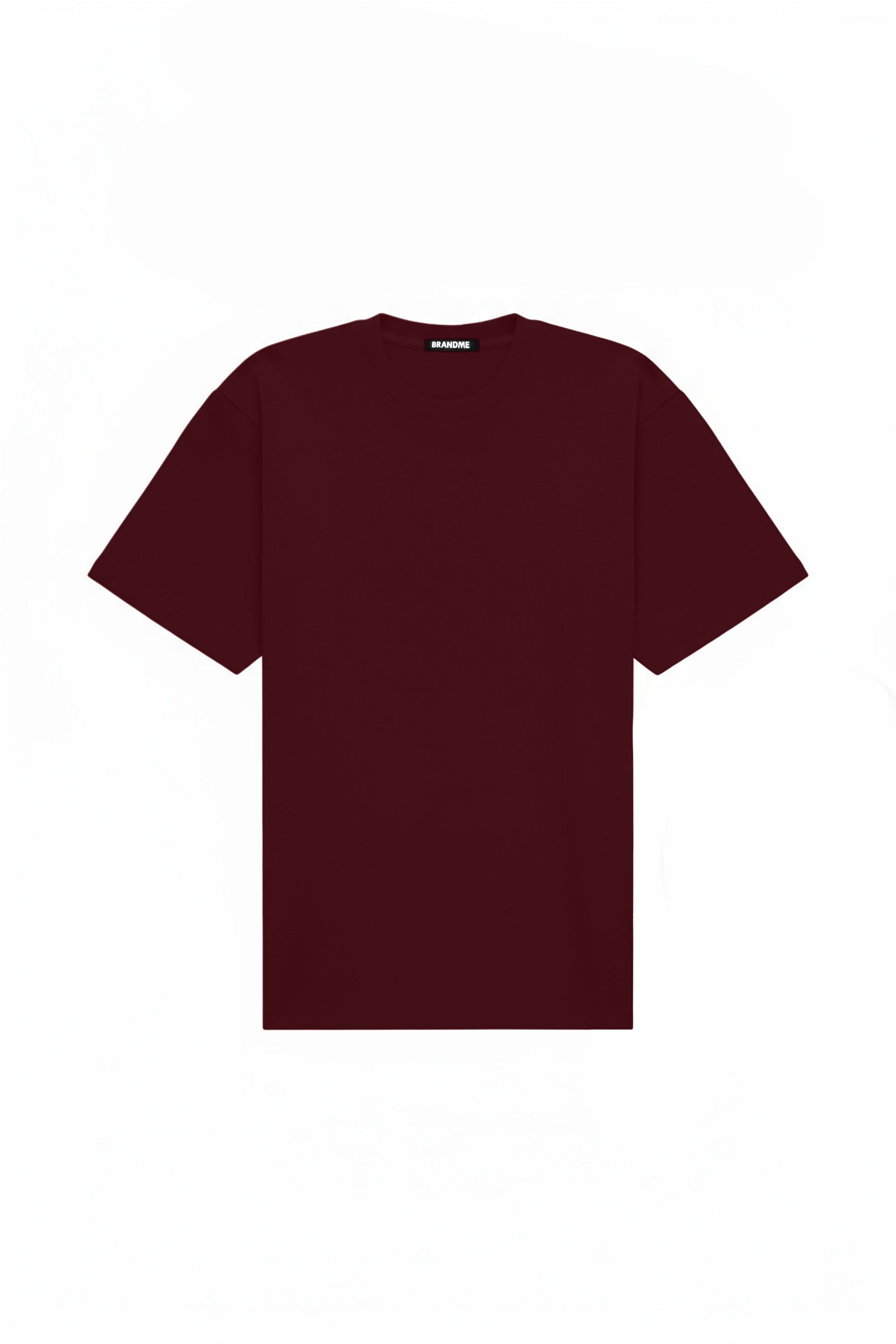 T-shirt oversize STRETCH MERLOT with certified fabric ideal for printing, made in Poland