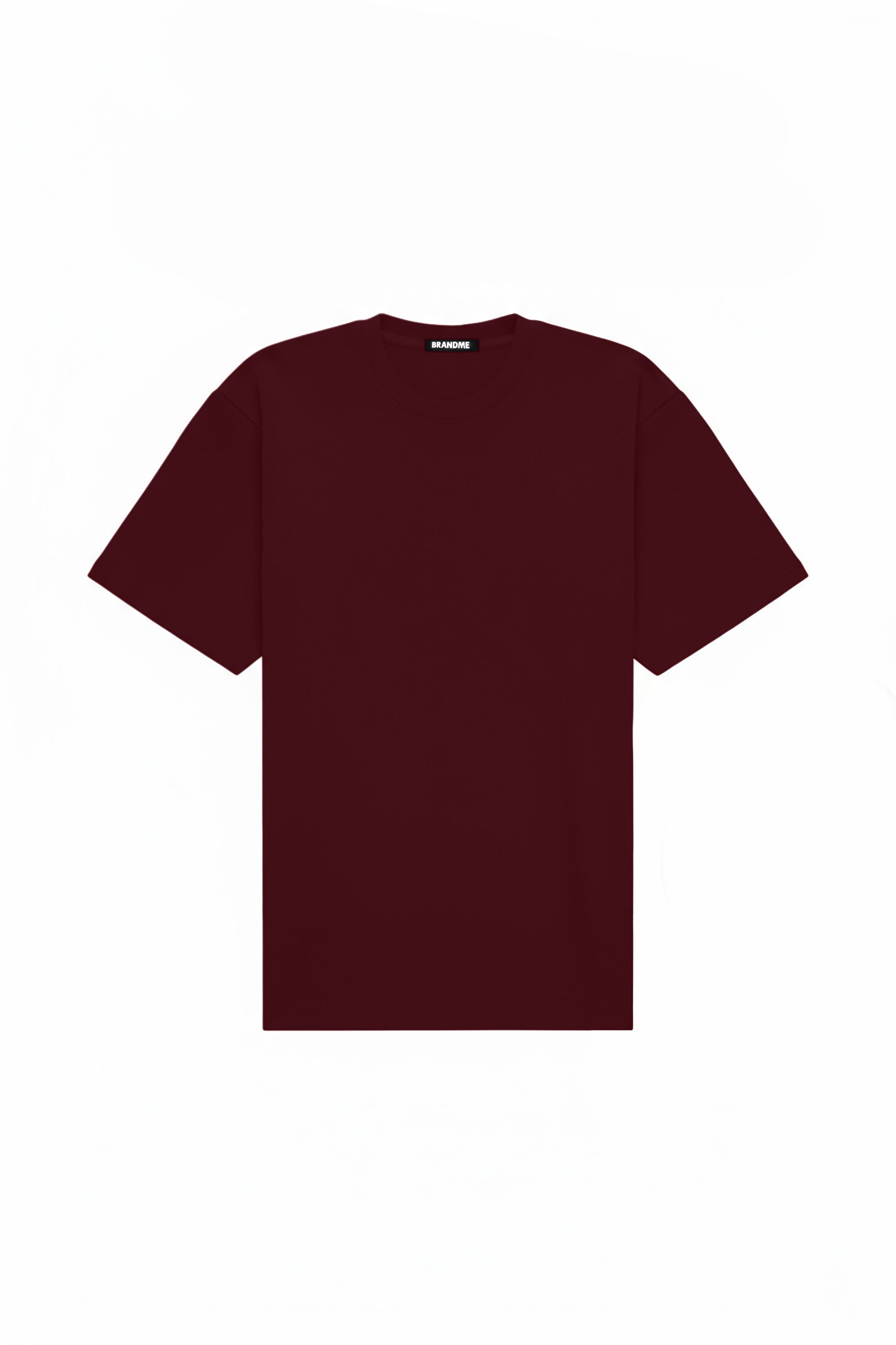 T-shirt oversize STRETCH MERLOT with certified fabric ideal for printing, made in Poland