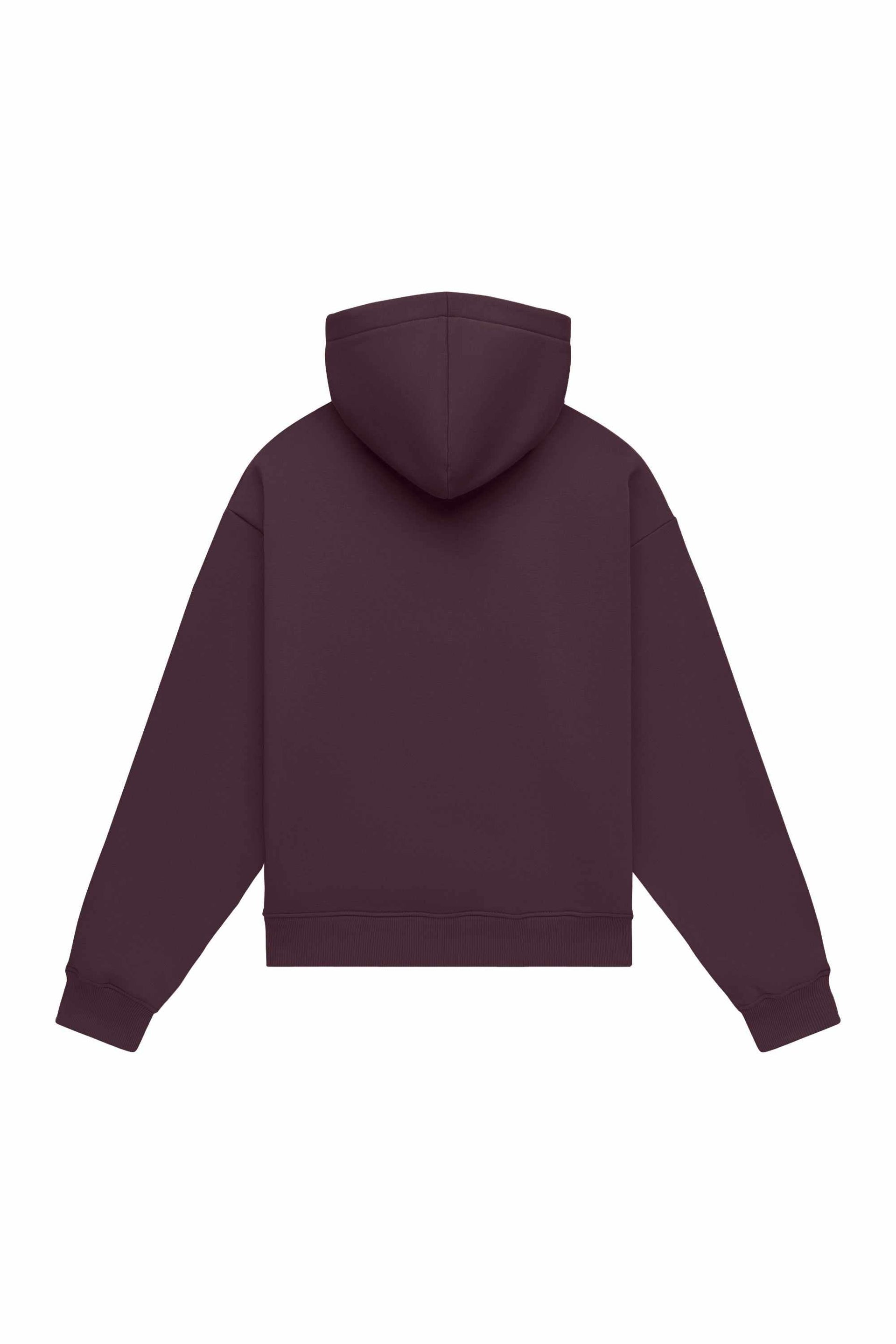 Oversize hoodie LIGHT BRUSHED TRUFFLE in grey with hood, certified quality fabric, ideal for printing and embroidery, made in Poland