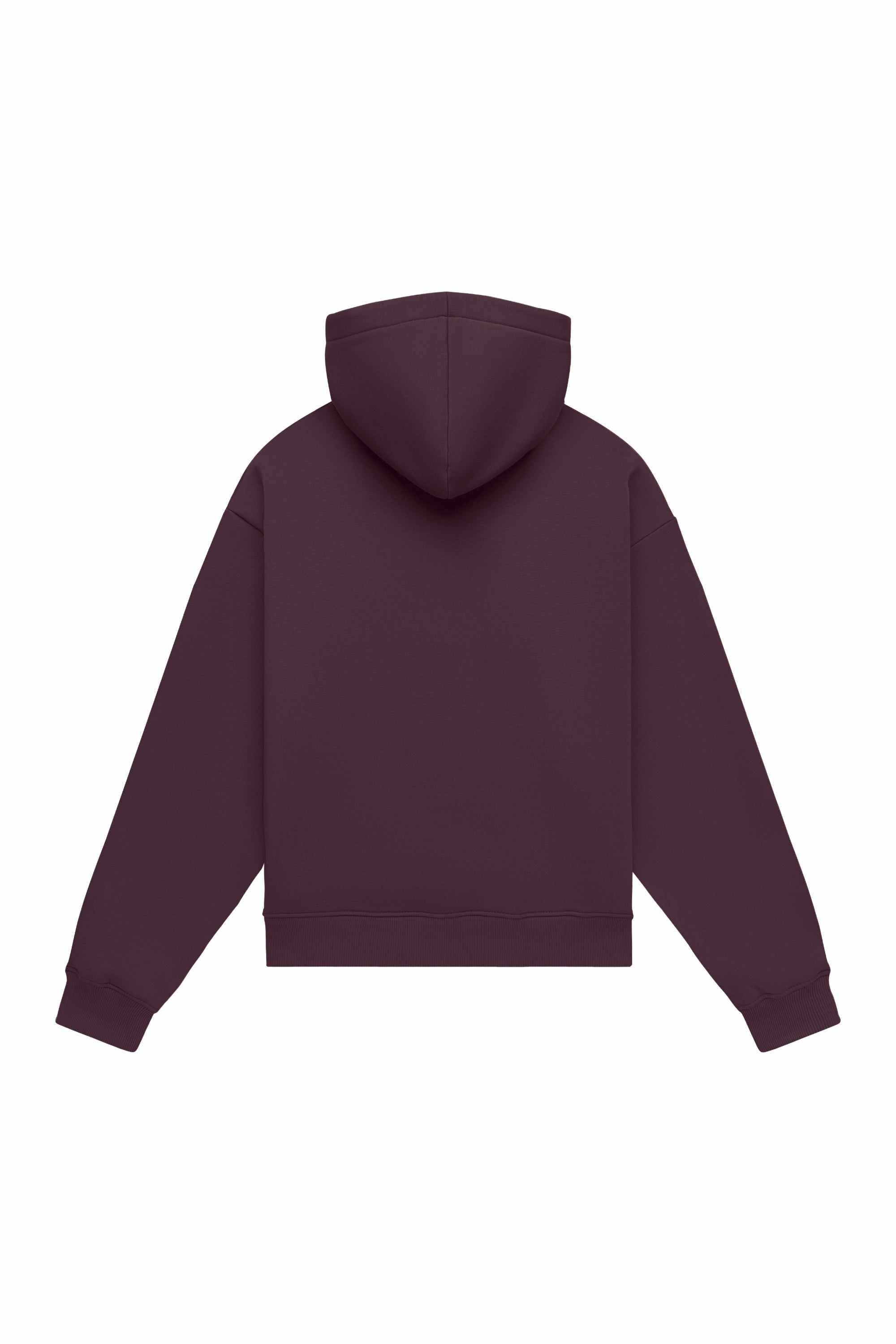 Oversize hoodie LIGHT BRUSHED TRUFFLE in grey with hood, certified quality fabric, ideal for printing and embroidery, made in Poland