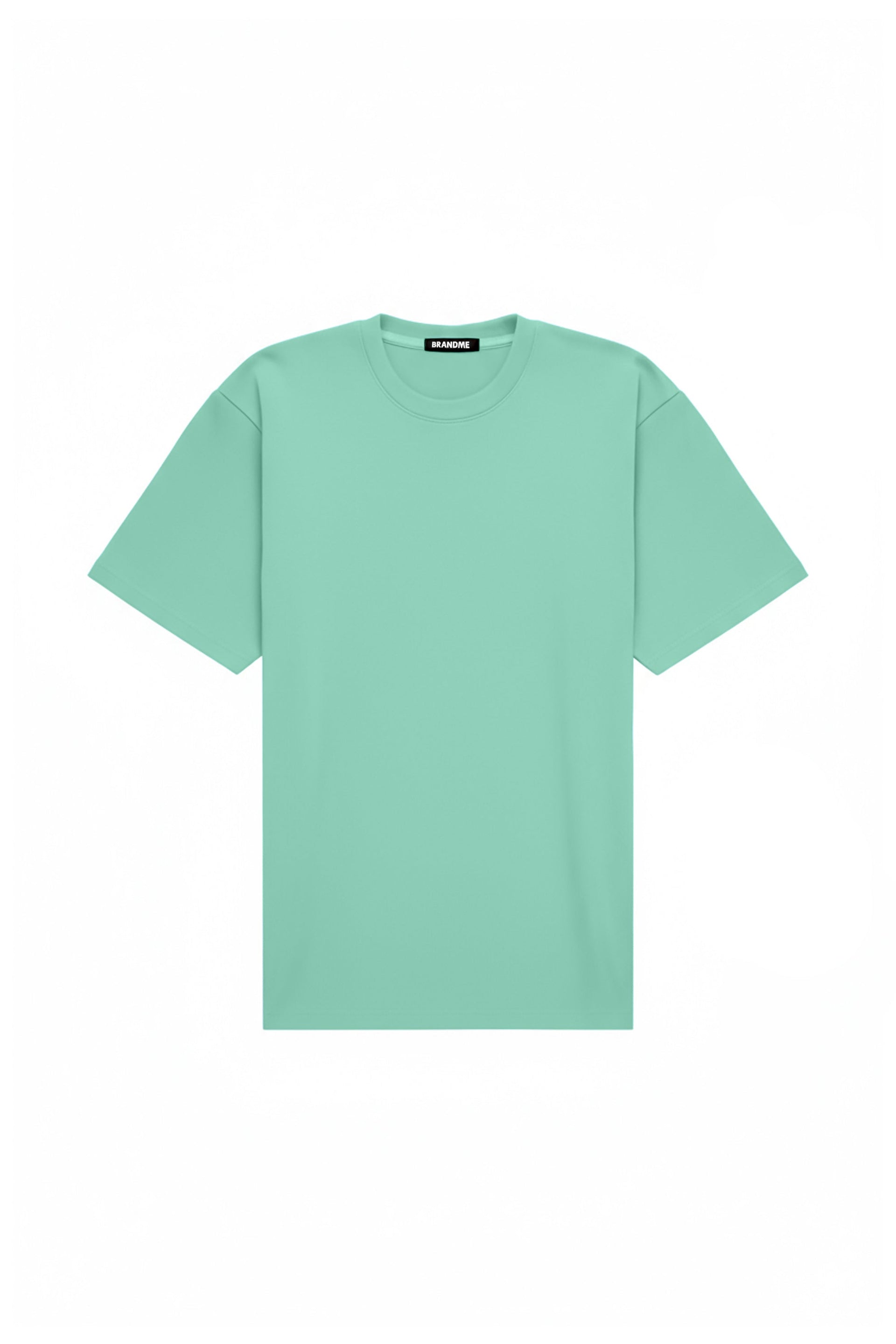 Oversize stretch mint T-shirt made in Poland, ideal for printing techniques