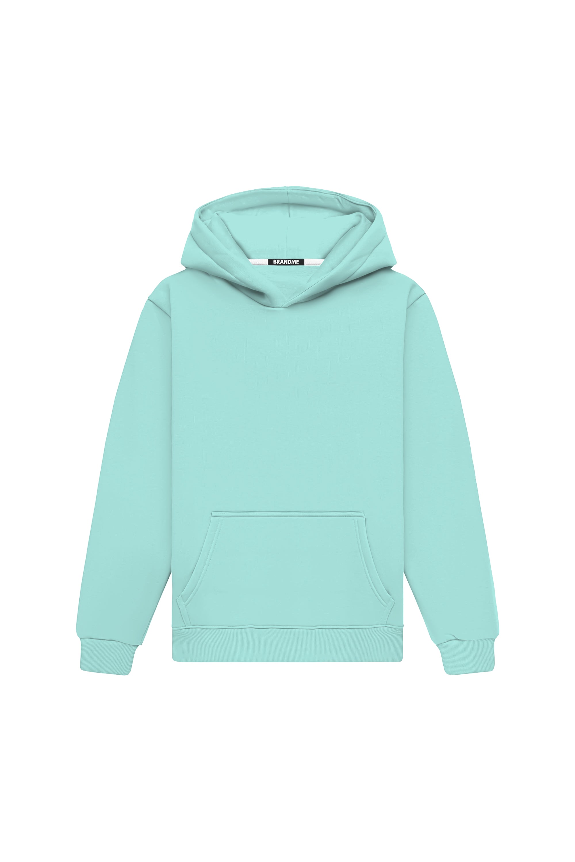Bluza z kapturem hoodie regular light loop mint wysokiej jakości z Polski idealna pod nadruk