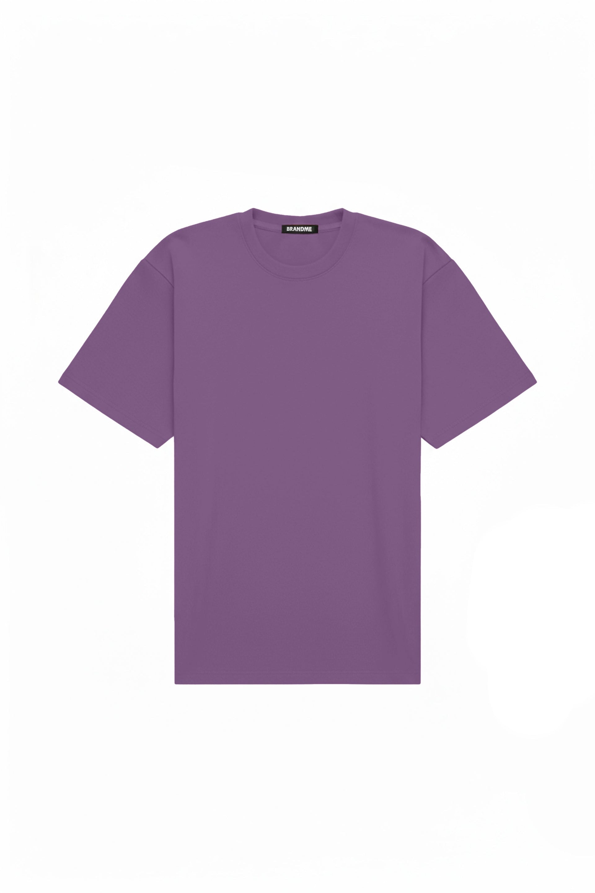 Oversize lilac T-shirt made in Poland, ideal for printing and embroidery