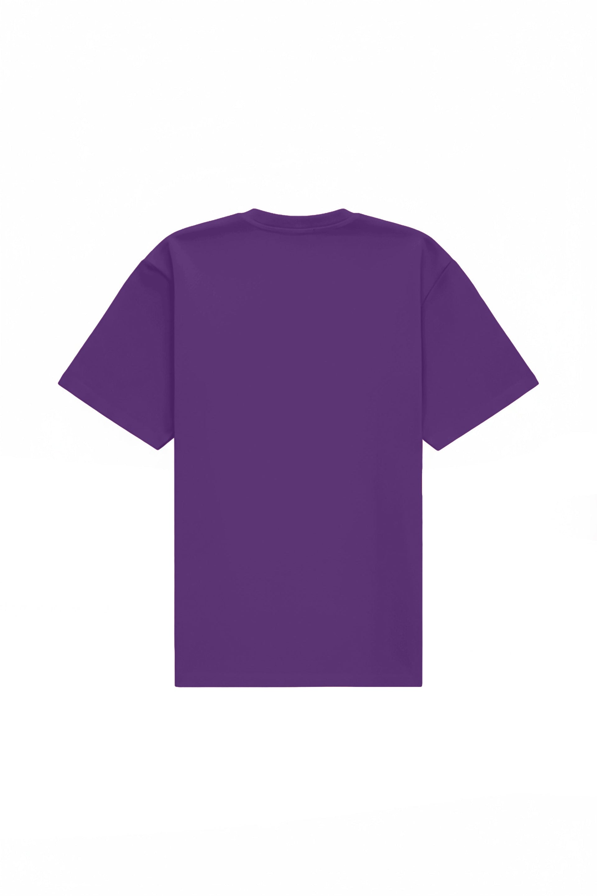 T-shirt oversize violet made in Poland with quality certified fabric ideal for printing and embroidery