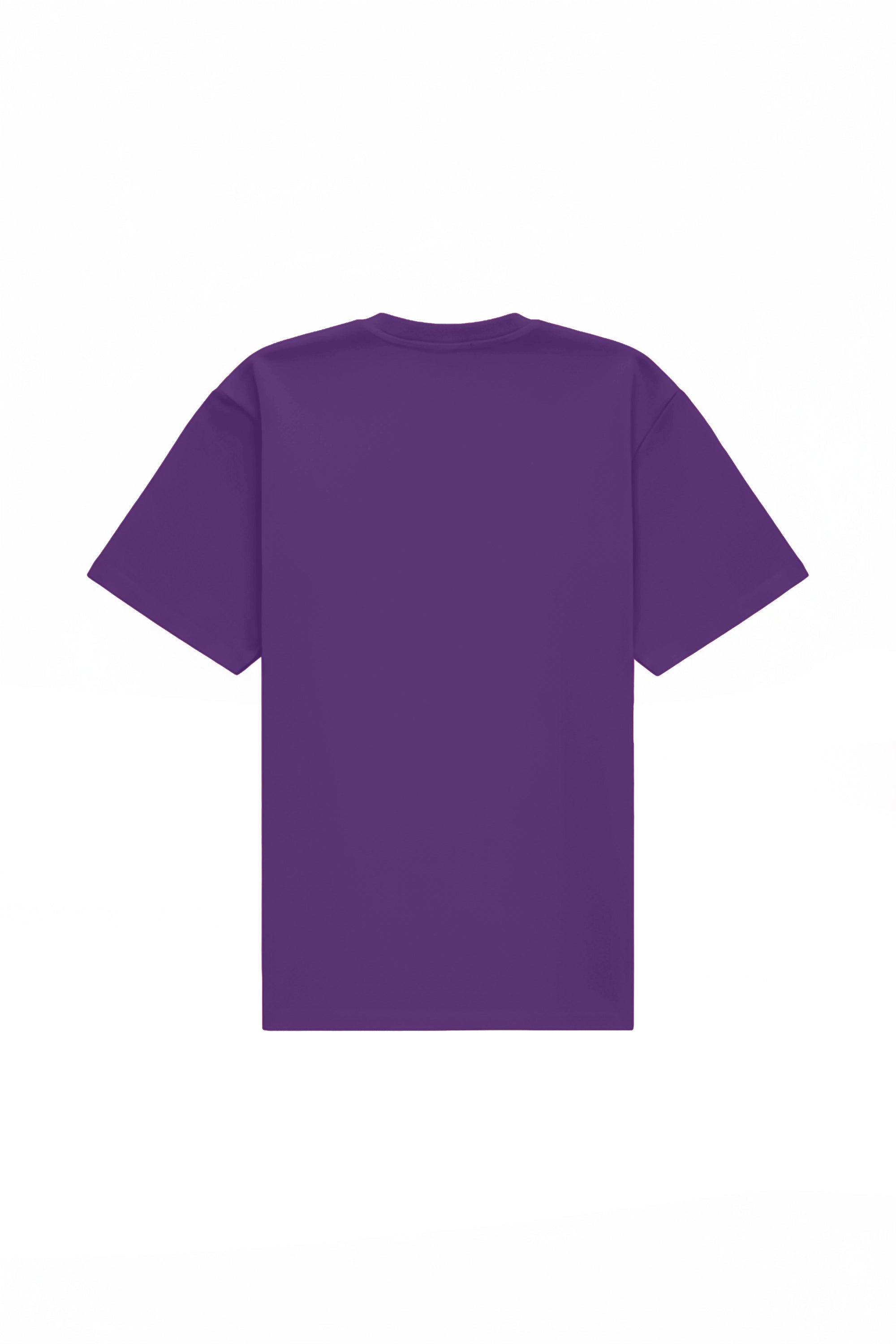 T-shirt oversize violet made in Poland with quality certified fabric ideal for printing and embroidery